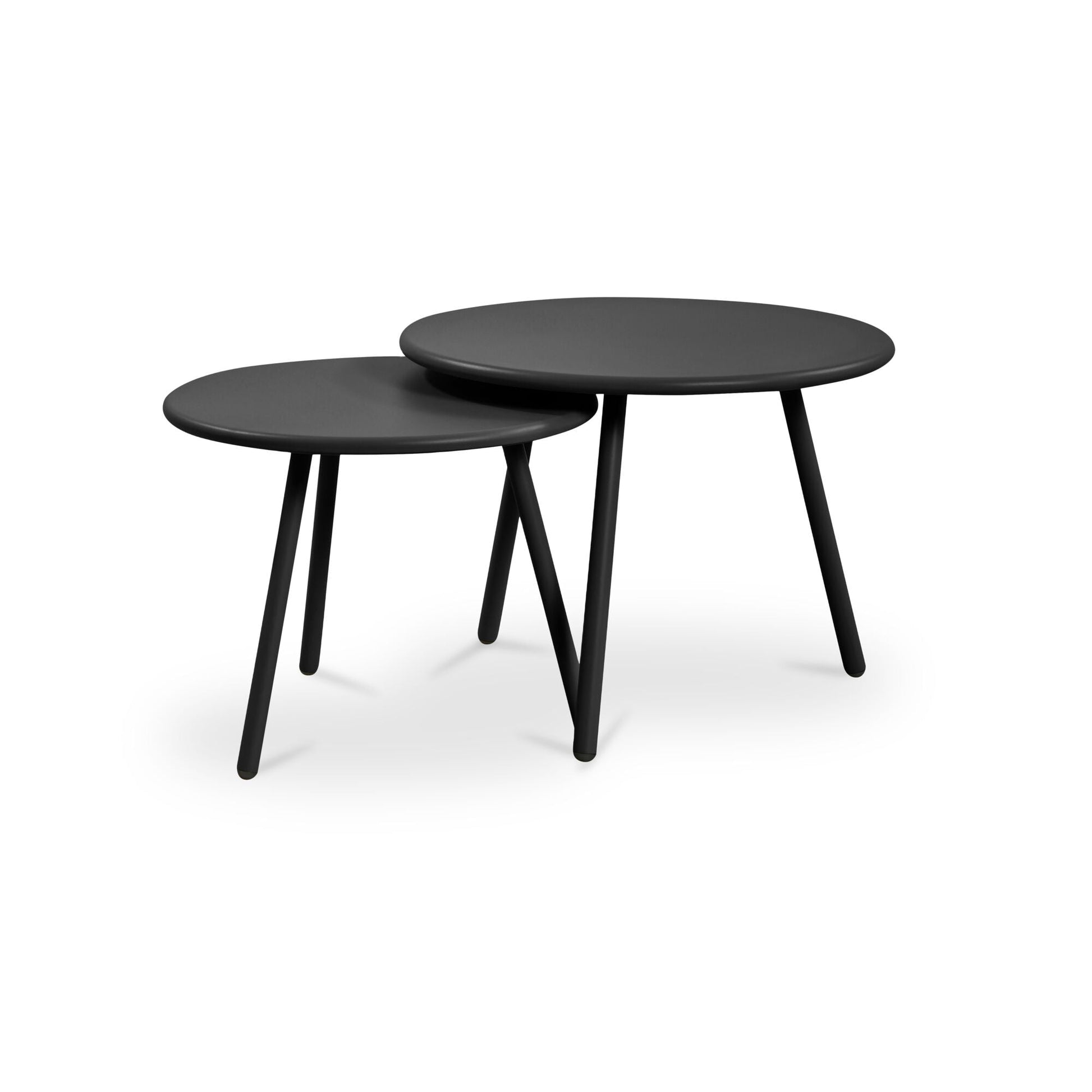 Kari Black Outdoor Nesting Coffee Table - Ornate Home