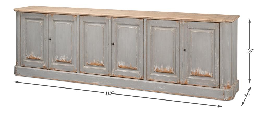 Karlsson Grey Swedish Sideboard - Ornate Home