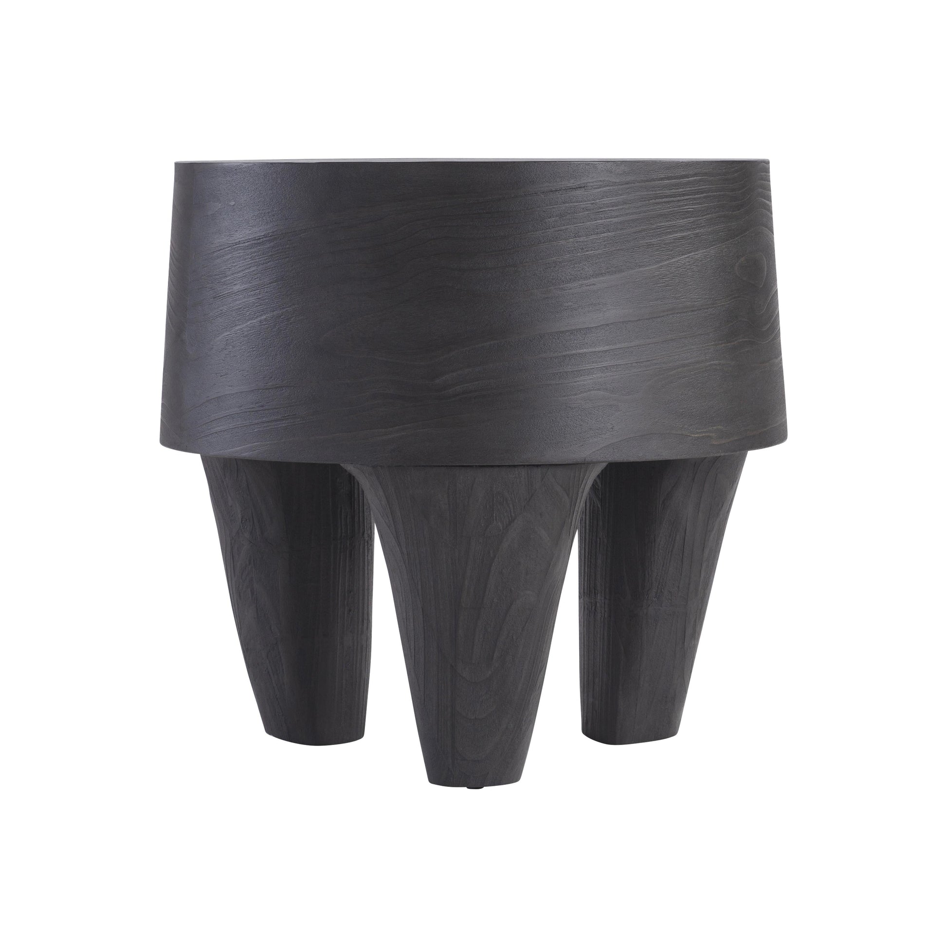 Katana Blackened Pine Side Table - Ornate Home