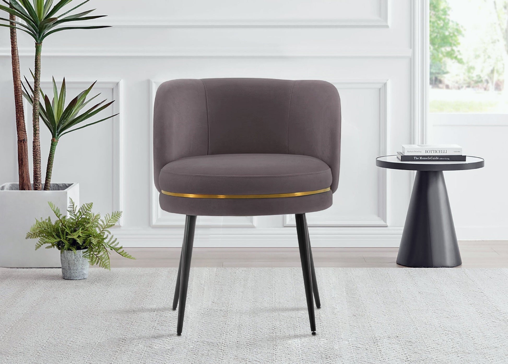 Kaya Dining Chair in Grey - Ornate Home