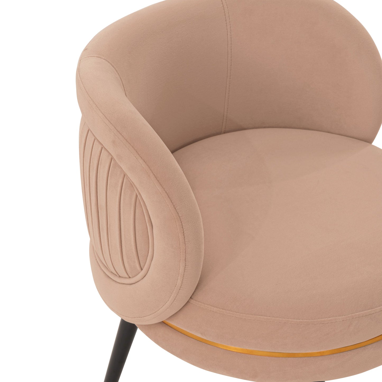 Kaya Dining Chair in Nude (set of 2) - Ornate Home