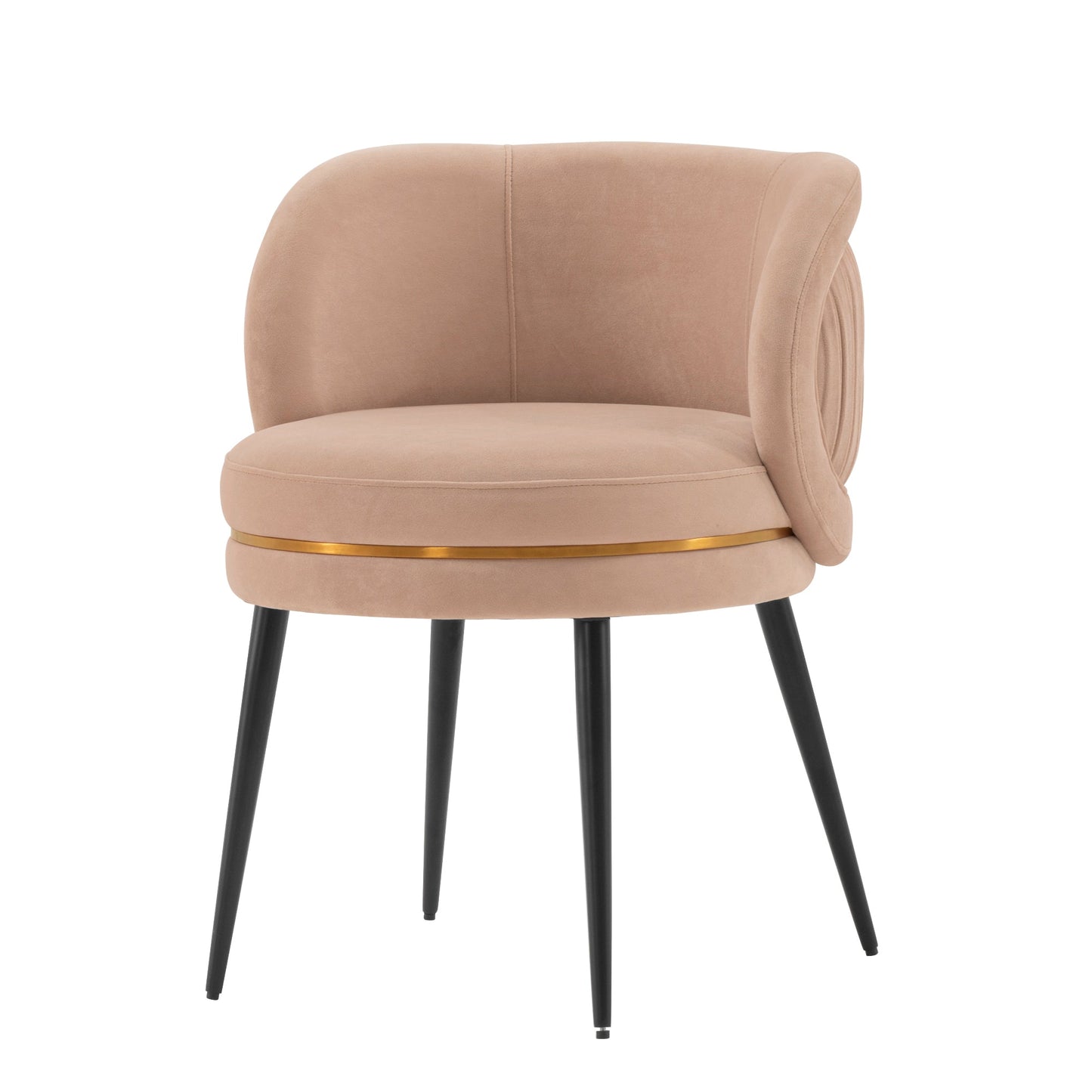 Kaya Dining Chair in Nude (set of 2) - Ornate Home