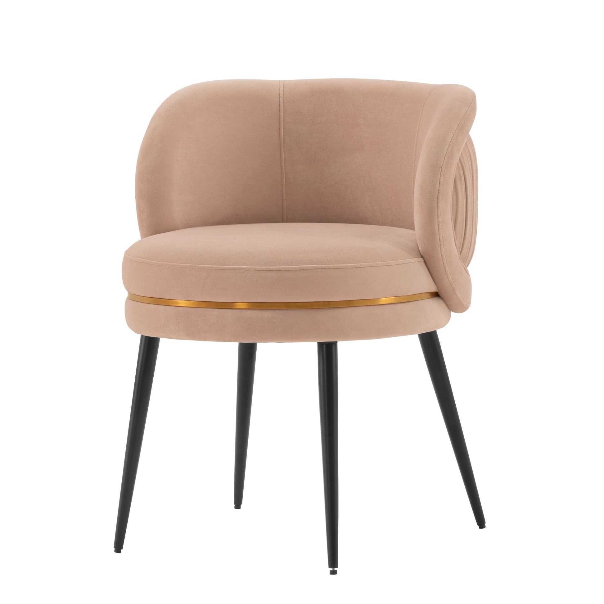 Kaya Dining Chair in Nude (set of 2) - Ornate Home