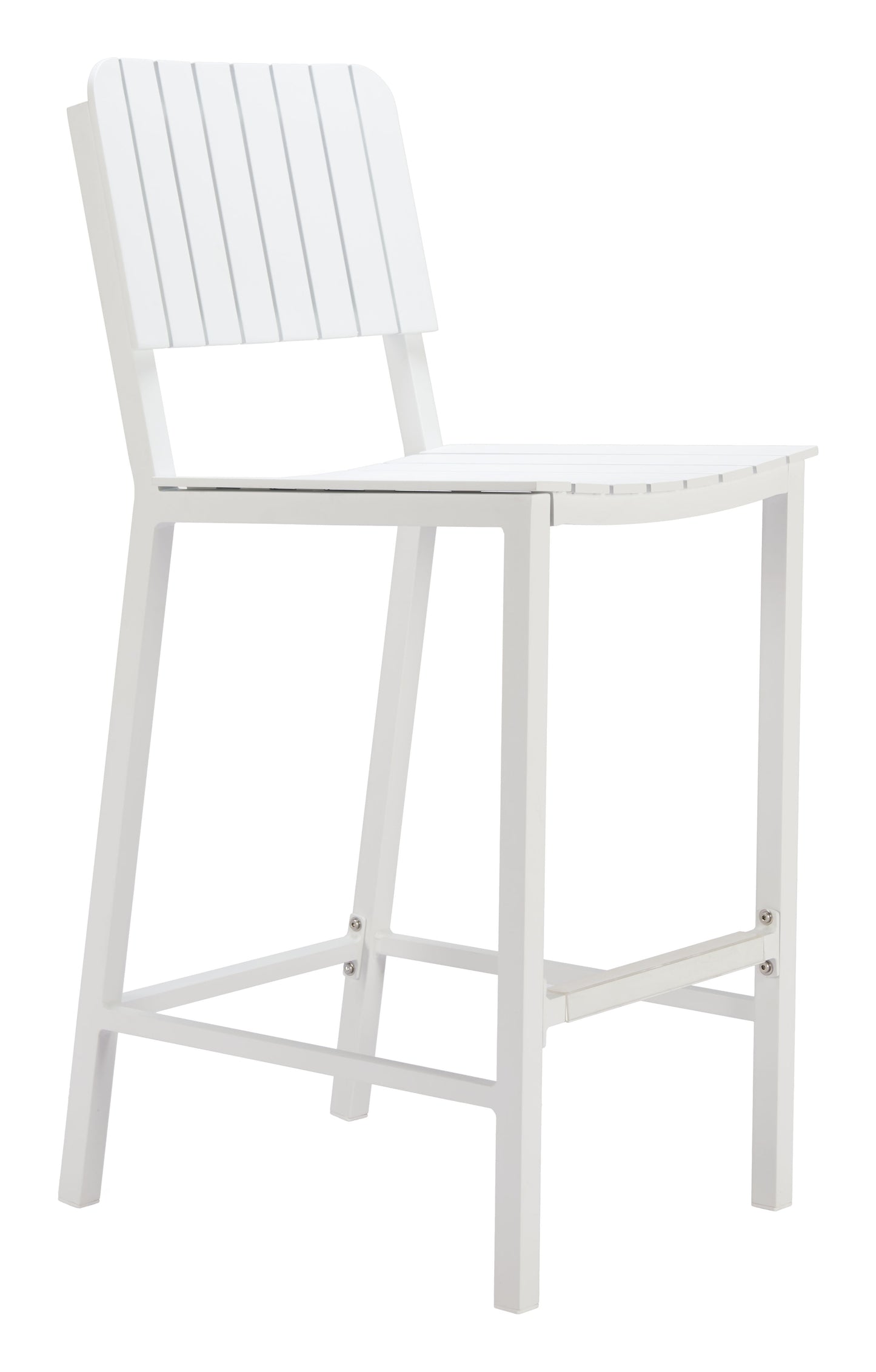 Kayu White Outdoor Barstool - Ornate Home