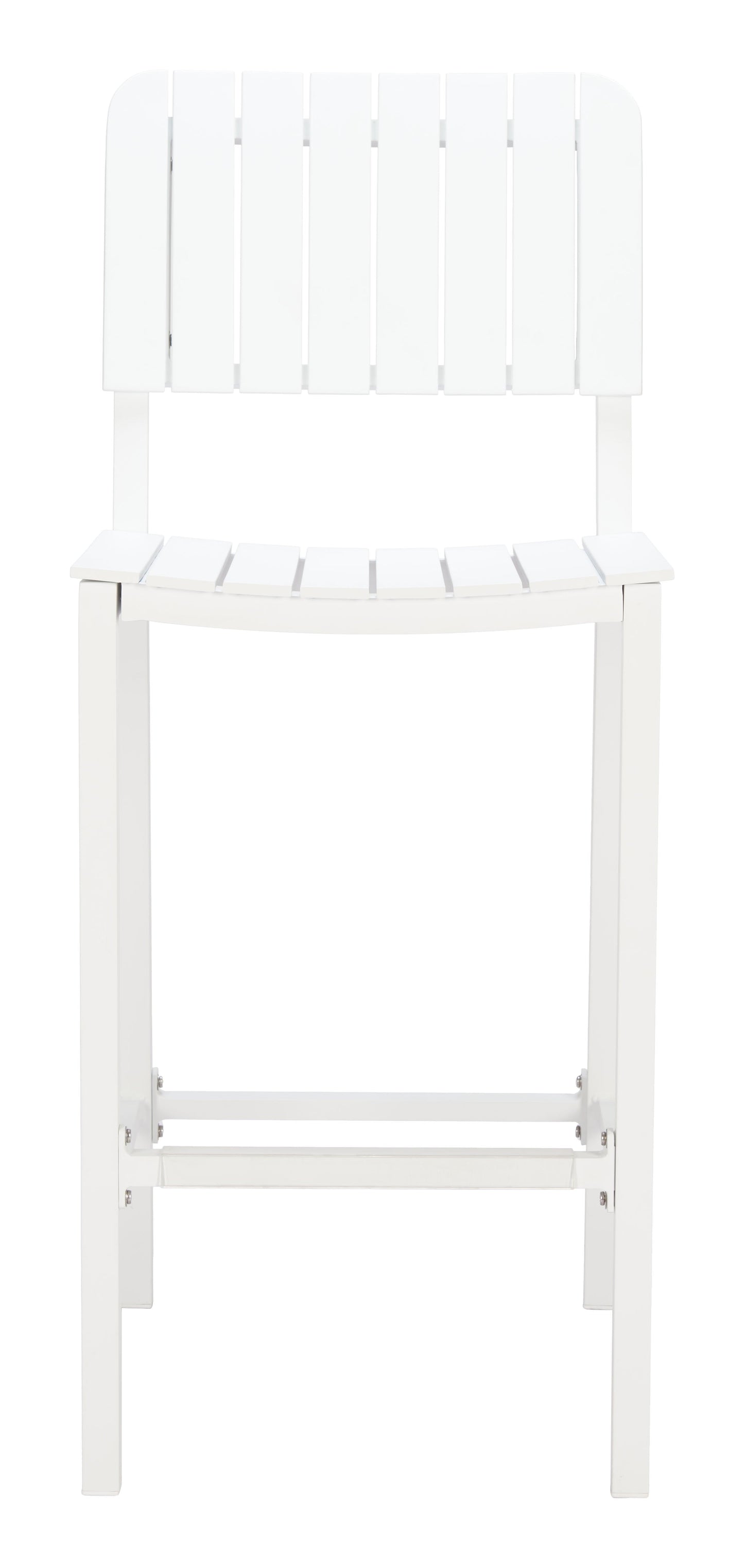 Kayu White Outdoor Barstool - Ornate Home