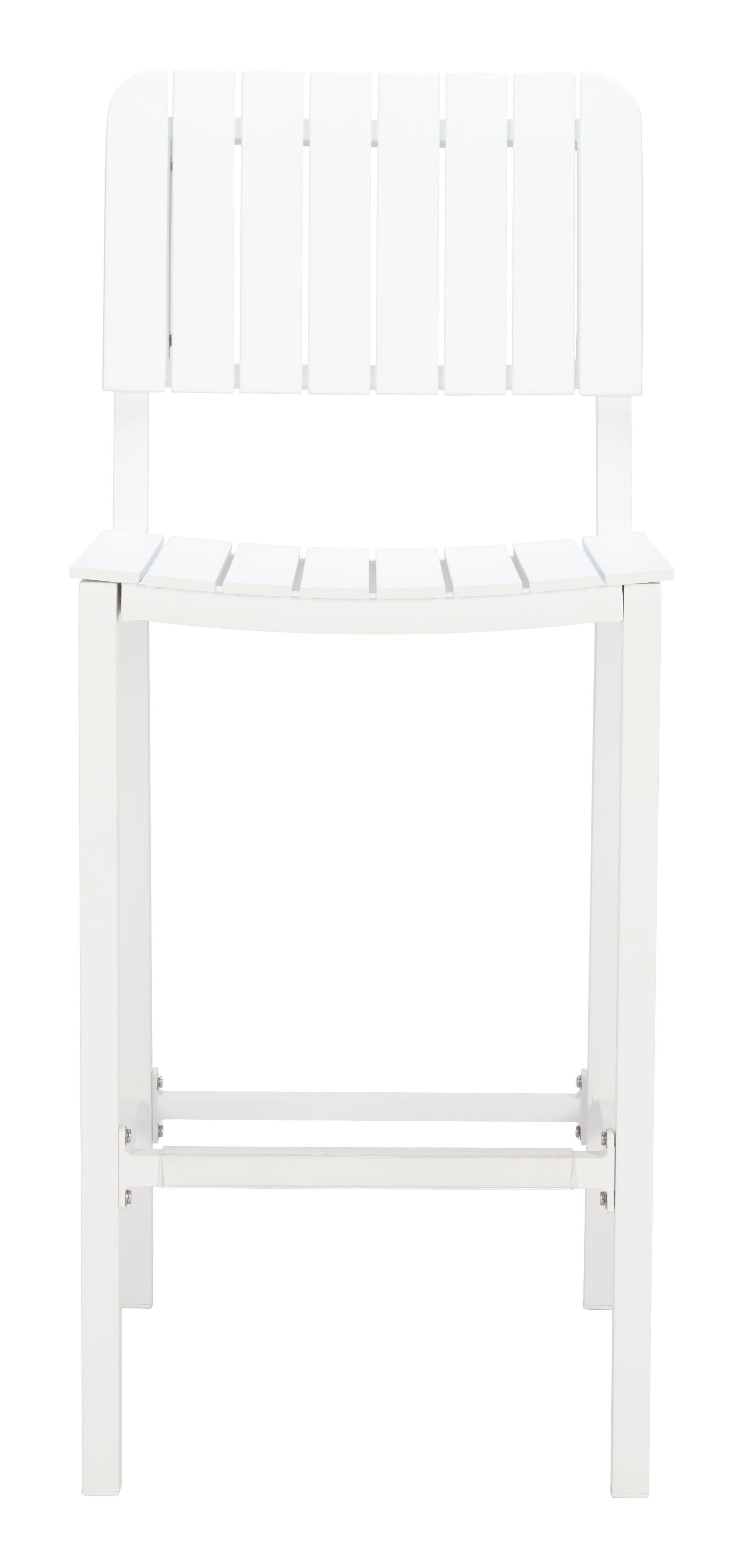 Kayu White Outdoor Barstool - Ornate Home
