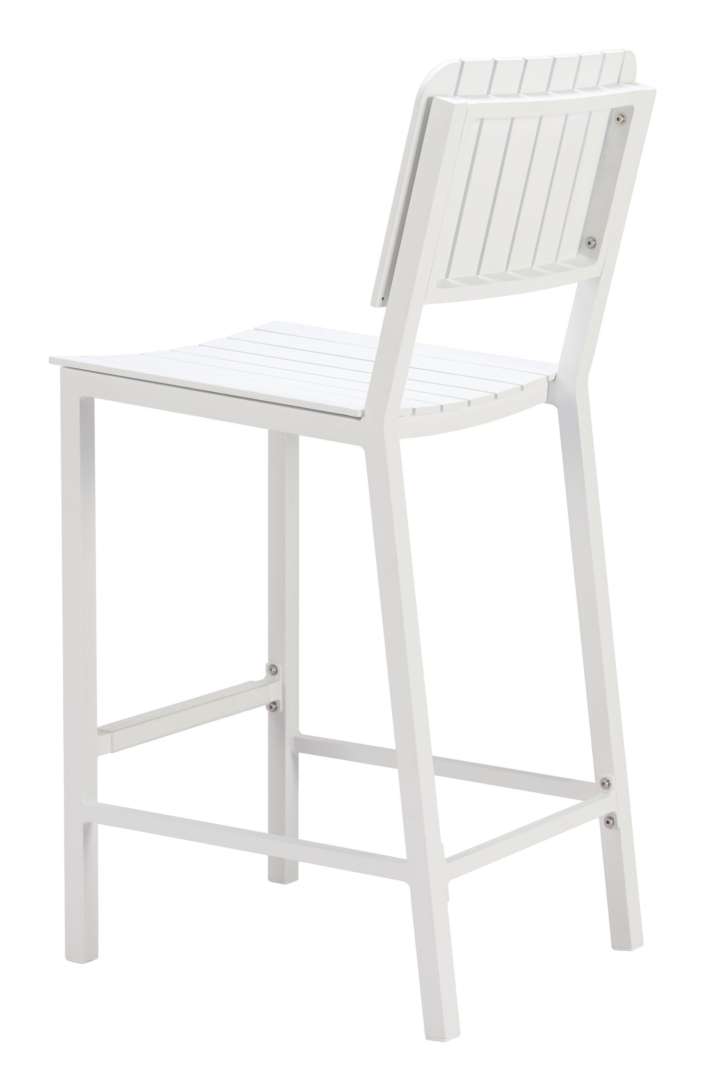 Kayu White Outdoor Barstool - Ornate Home