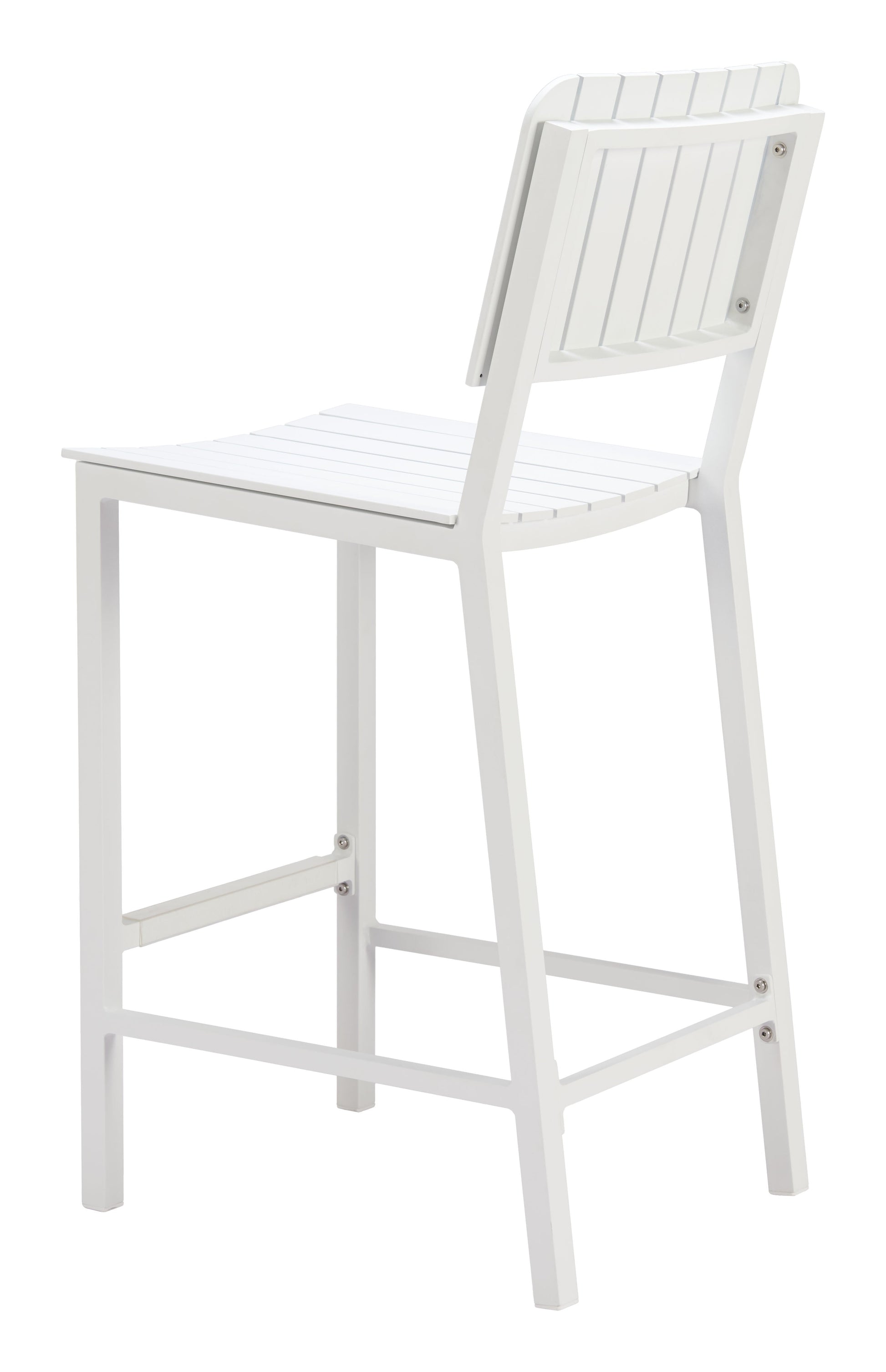 Kayu White Outdoor Barstool - Ornate Home