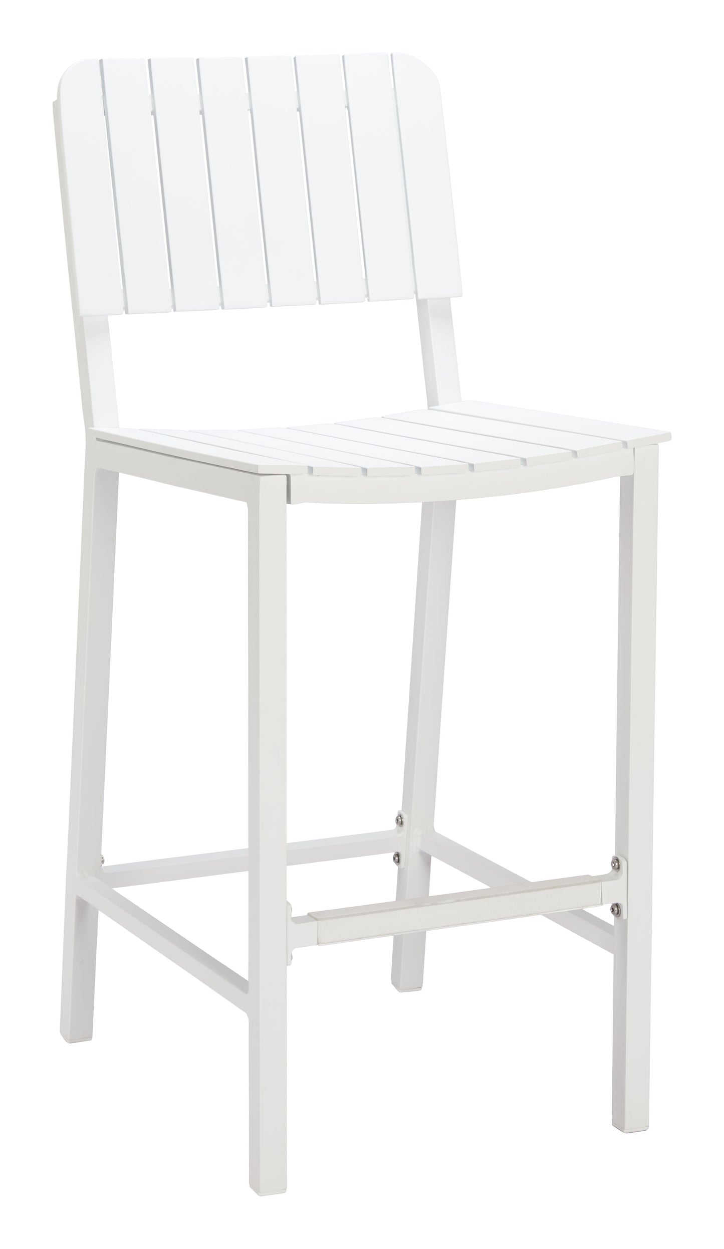 Kayu White Outdoor Barstool - Ornate Home