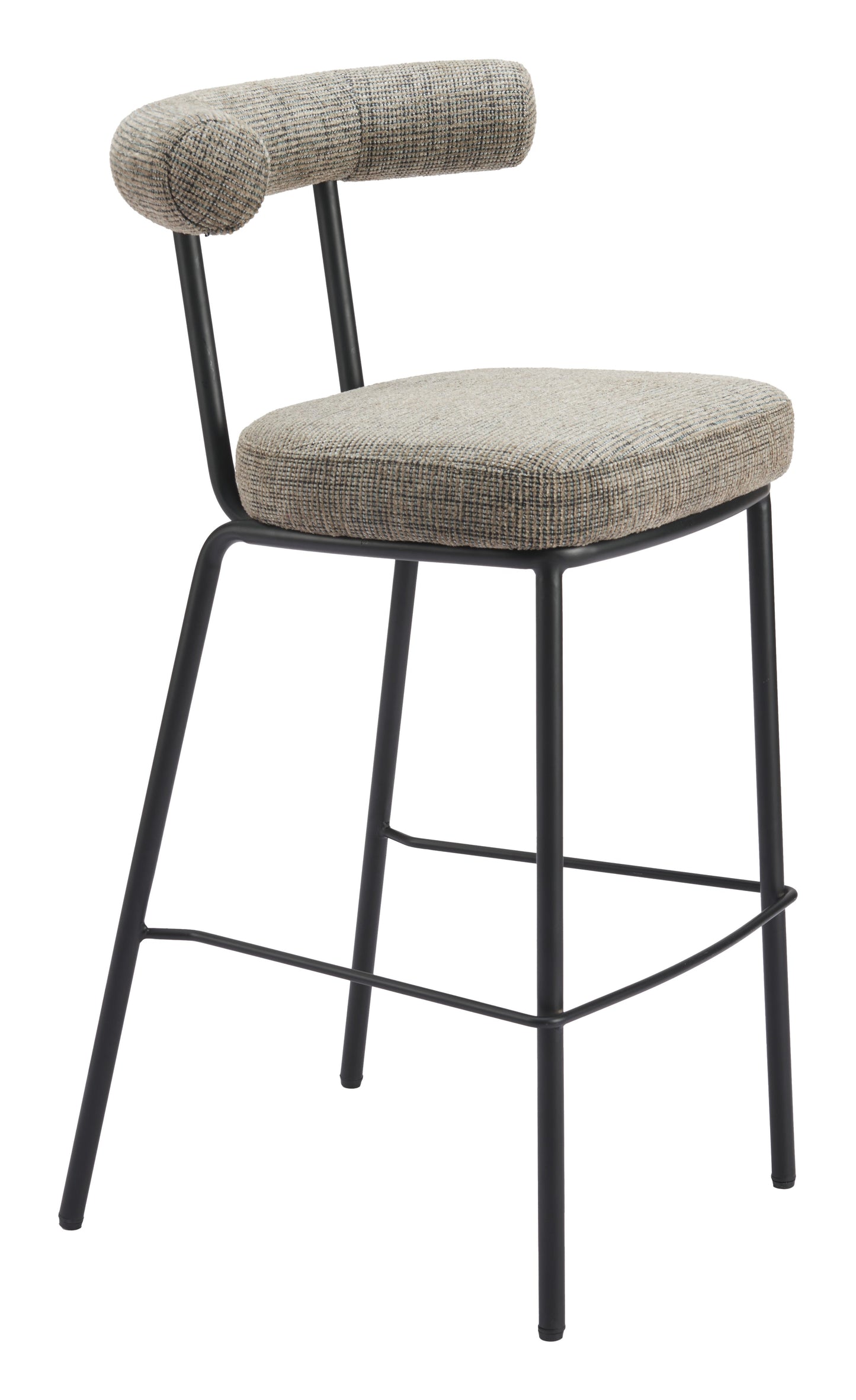 Kede Green Tweed Barstool - Ornate Home