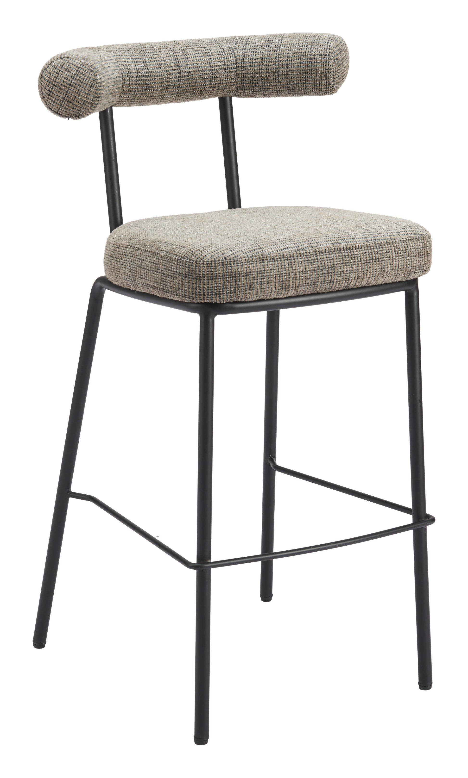 Kede Green Tweed Barstool - Ornate Home