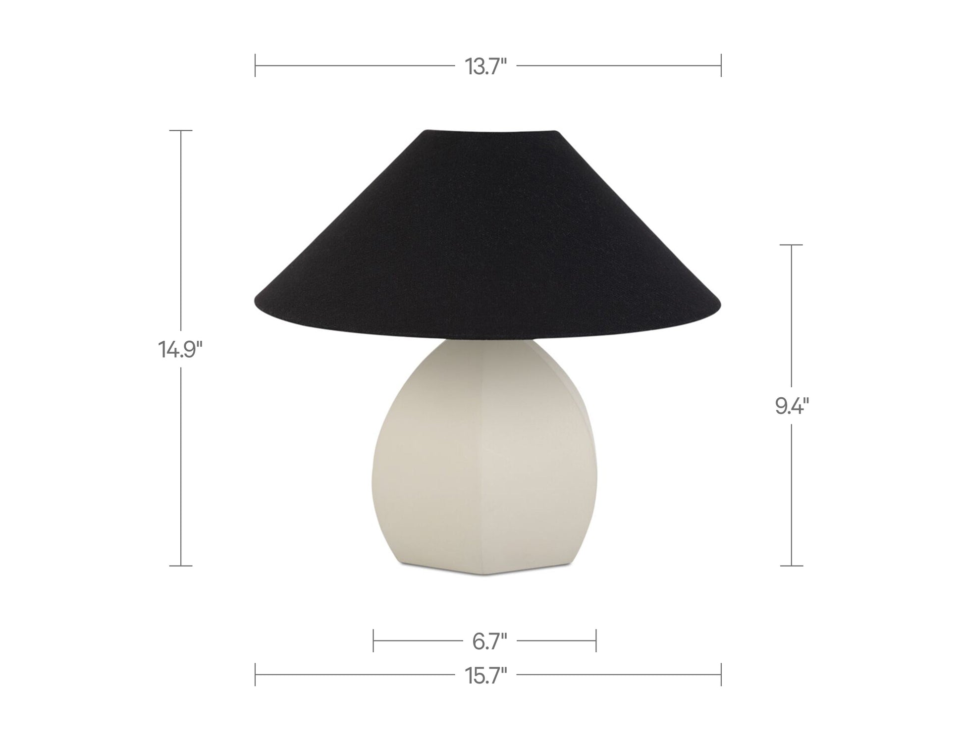 Keeley White Table Lamp - Ornate Home