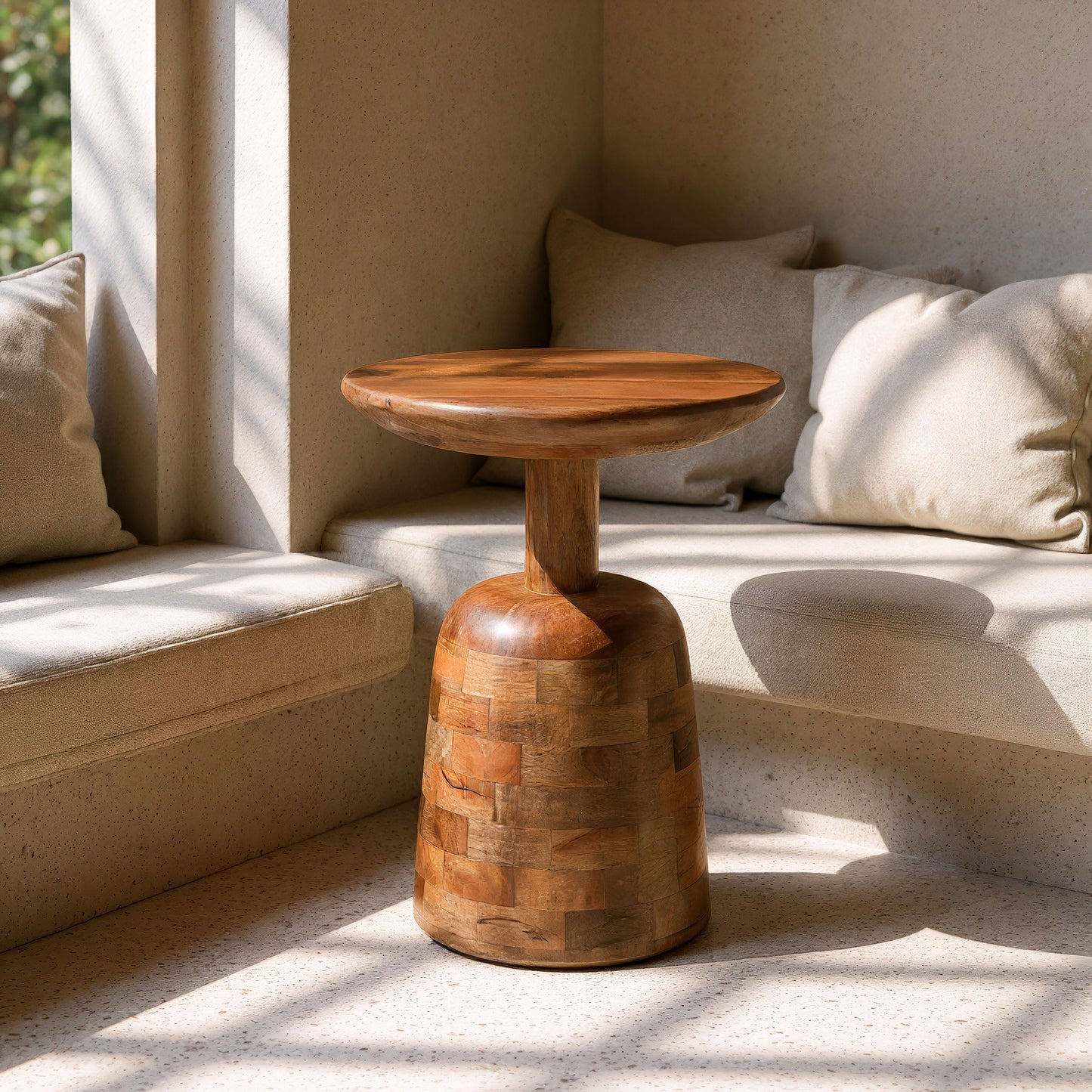 Kelk Walnut Side Table - Ornate Home