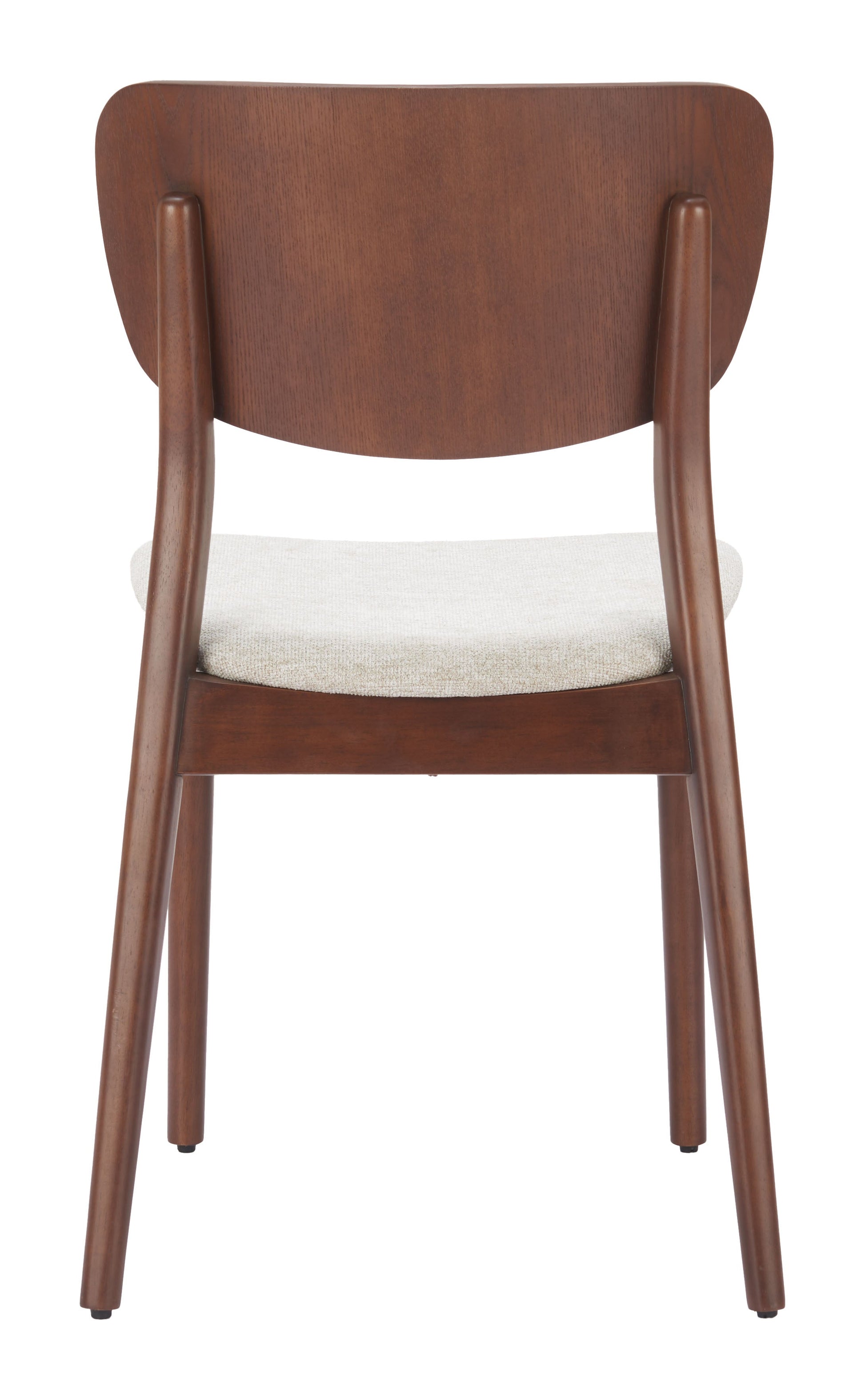 Kellua Beige & Walnut Dining Chair (Set of 2) - Ornate Home