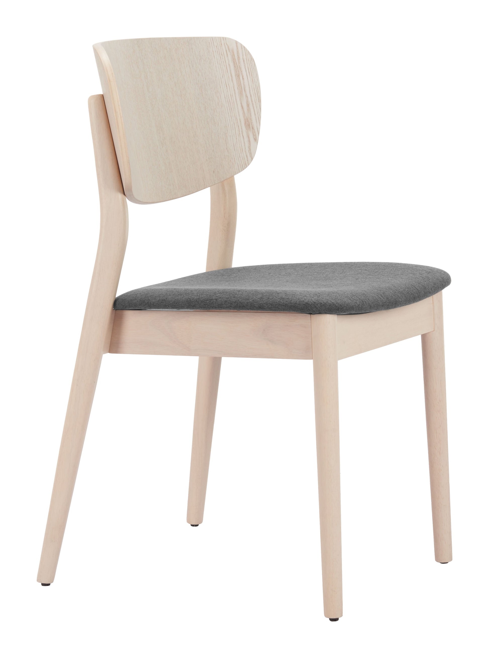 Kellua Gray & Natural Dining Chair (Set of 2) - Ornate Home
