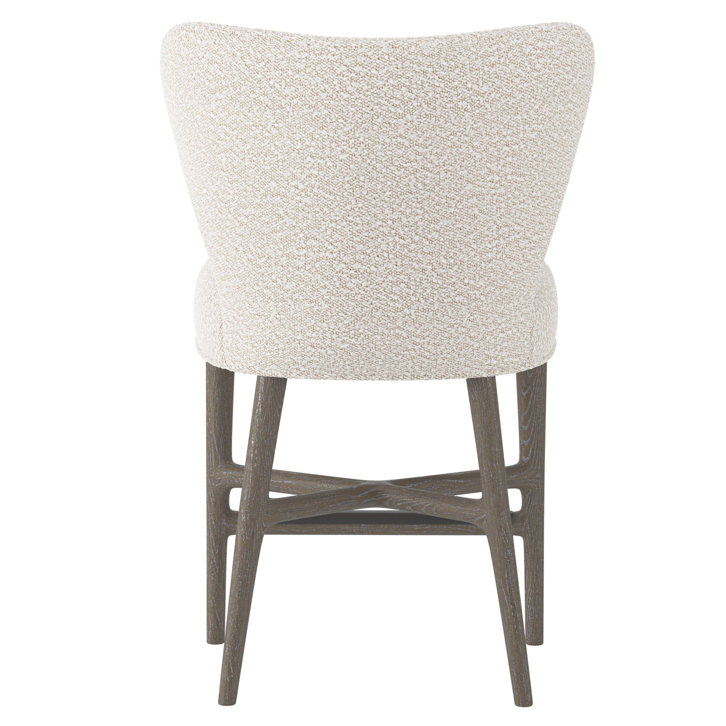 Kemp Portobello/White/Cream Fabric Counter Stool - Ornate Home