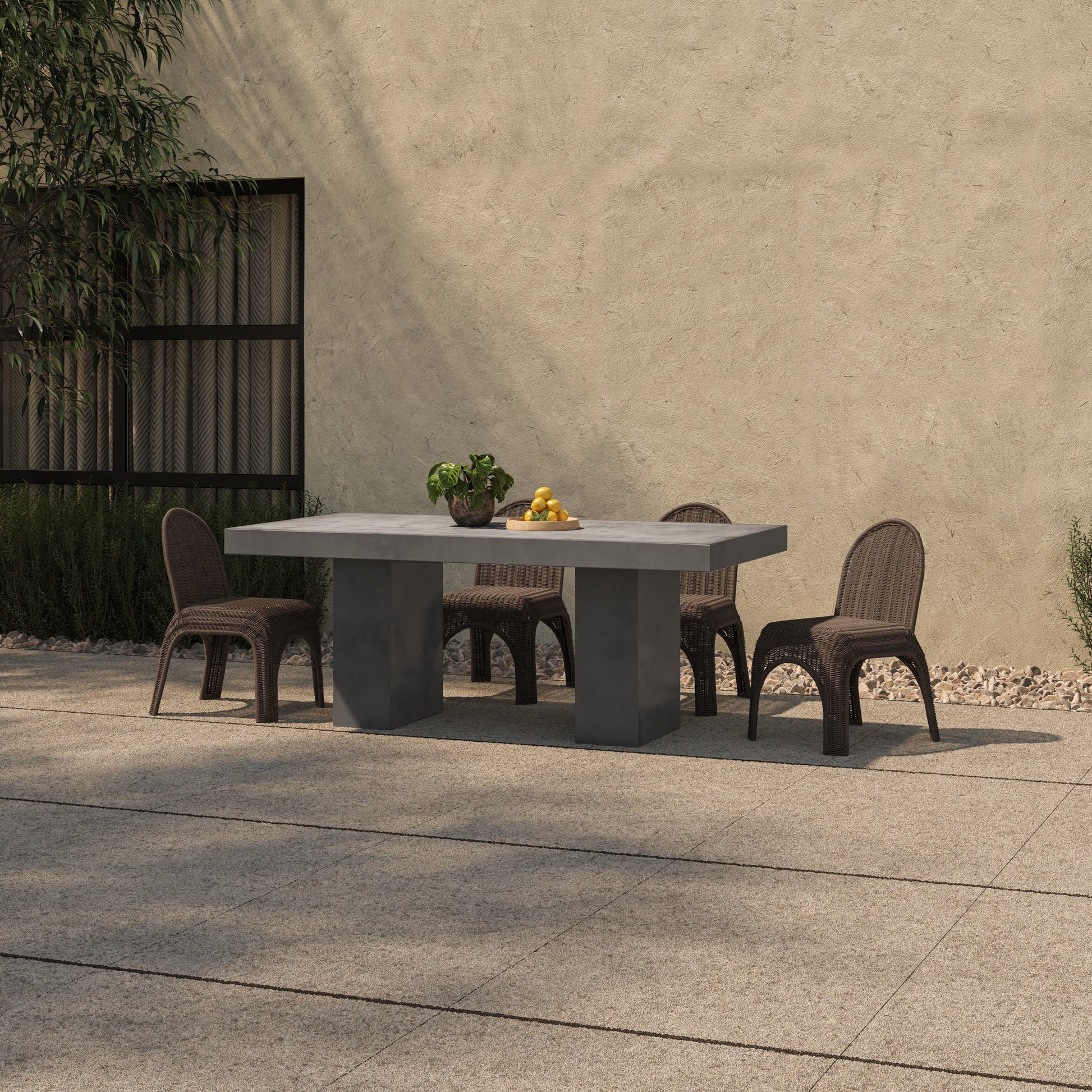 Kendall Brown Outdoor Dining Chair (Set of 2) - Ornate Home