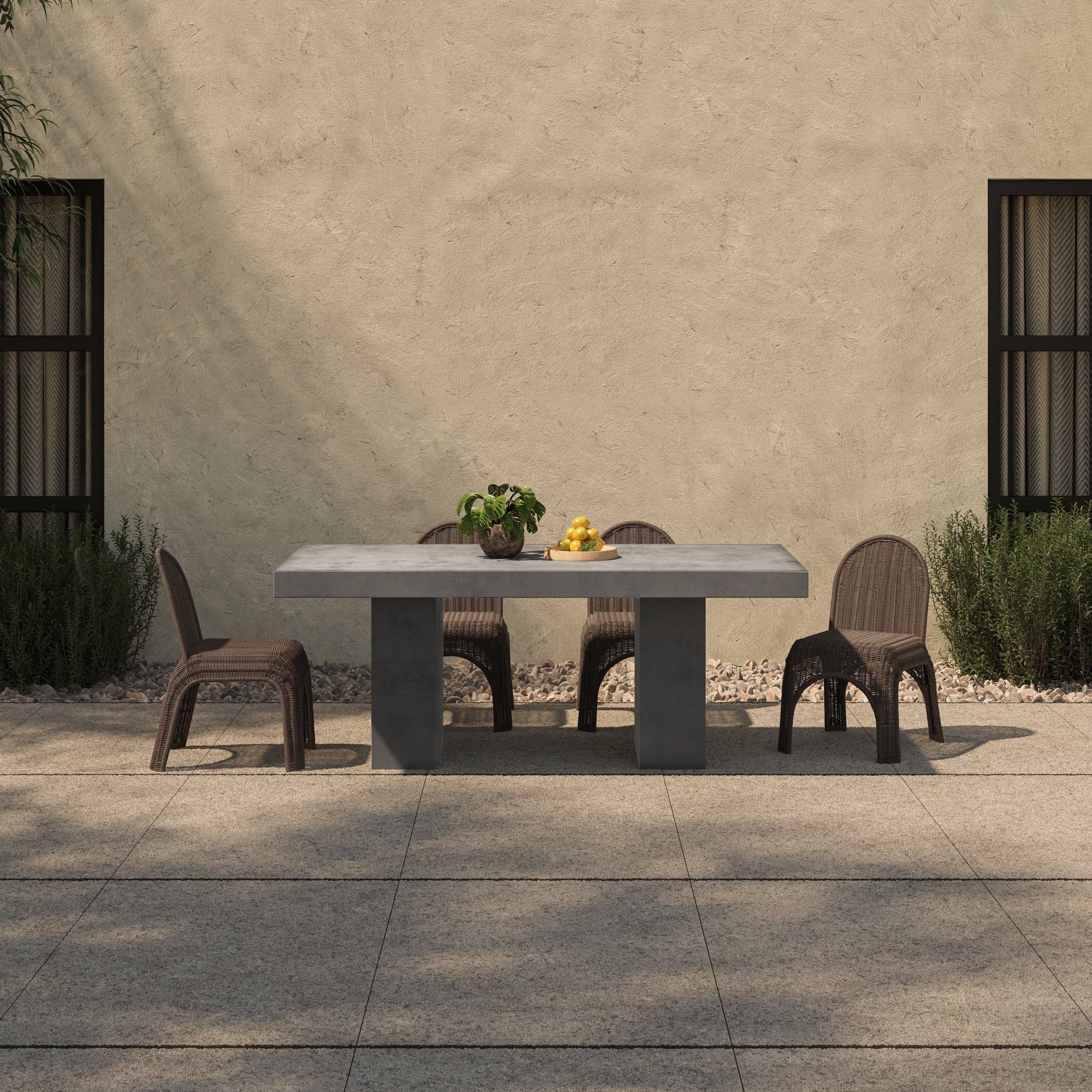 Kendall Brown Outdoor Dining Chair (Set of 2) - Ornate Home
