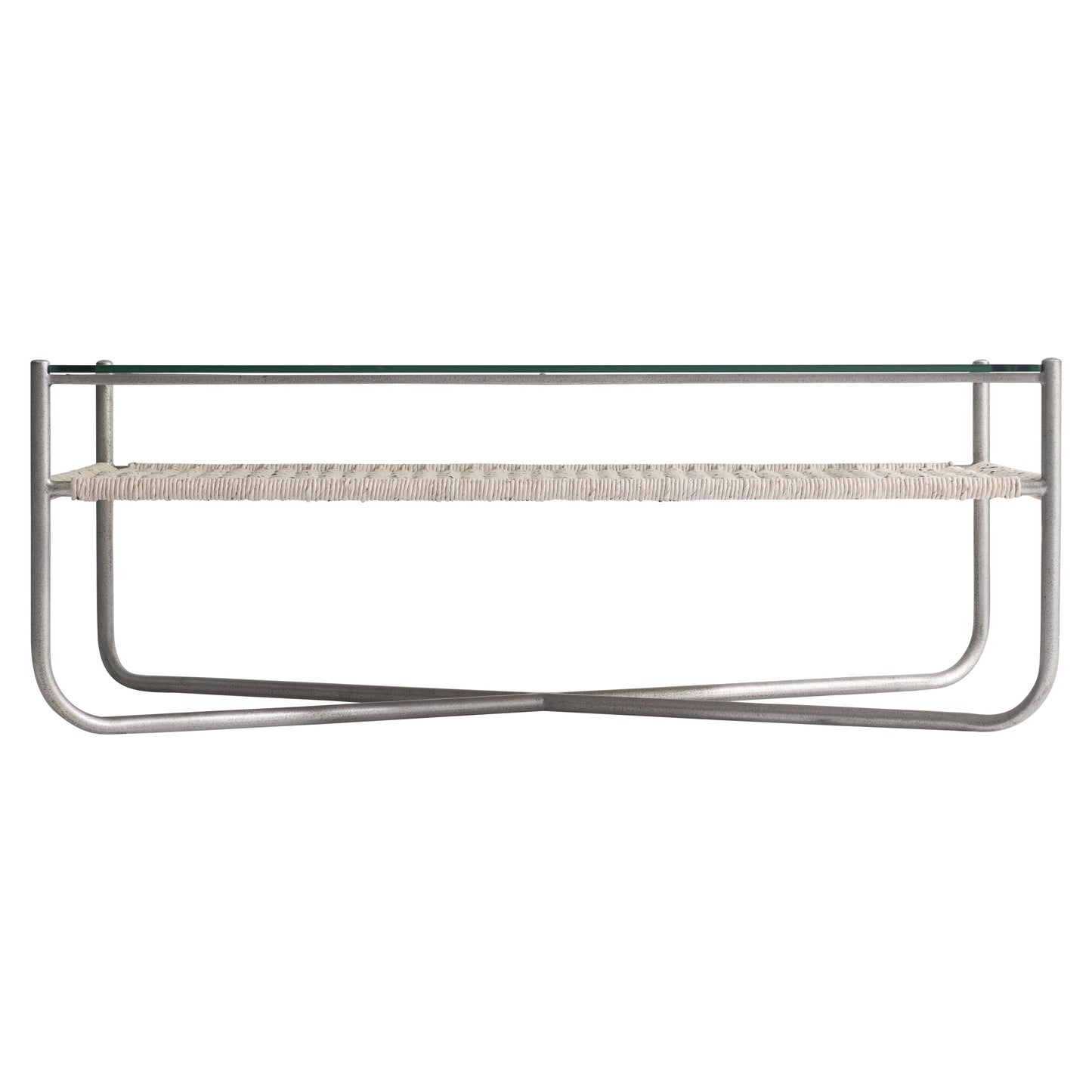 Kendo Glass/Light Grey Wash/Graphite Cocktail Table - Ornate Home