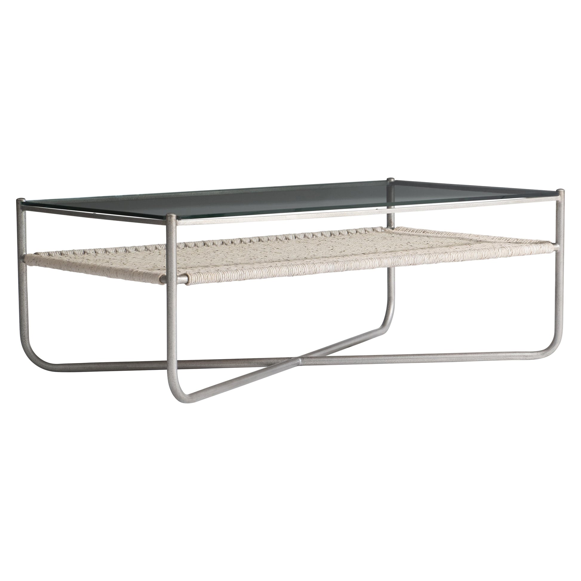 Kendo Glass/Light Grey Wash/Graphite Cocktail Table - Ornate Home