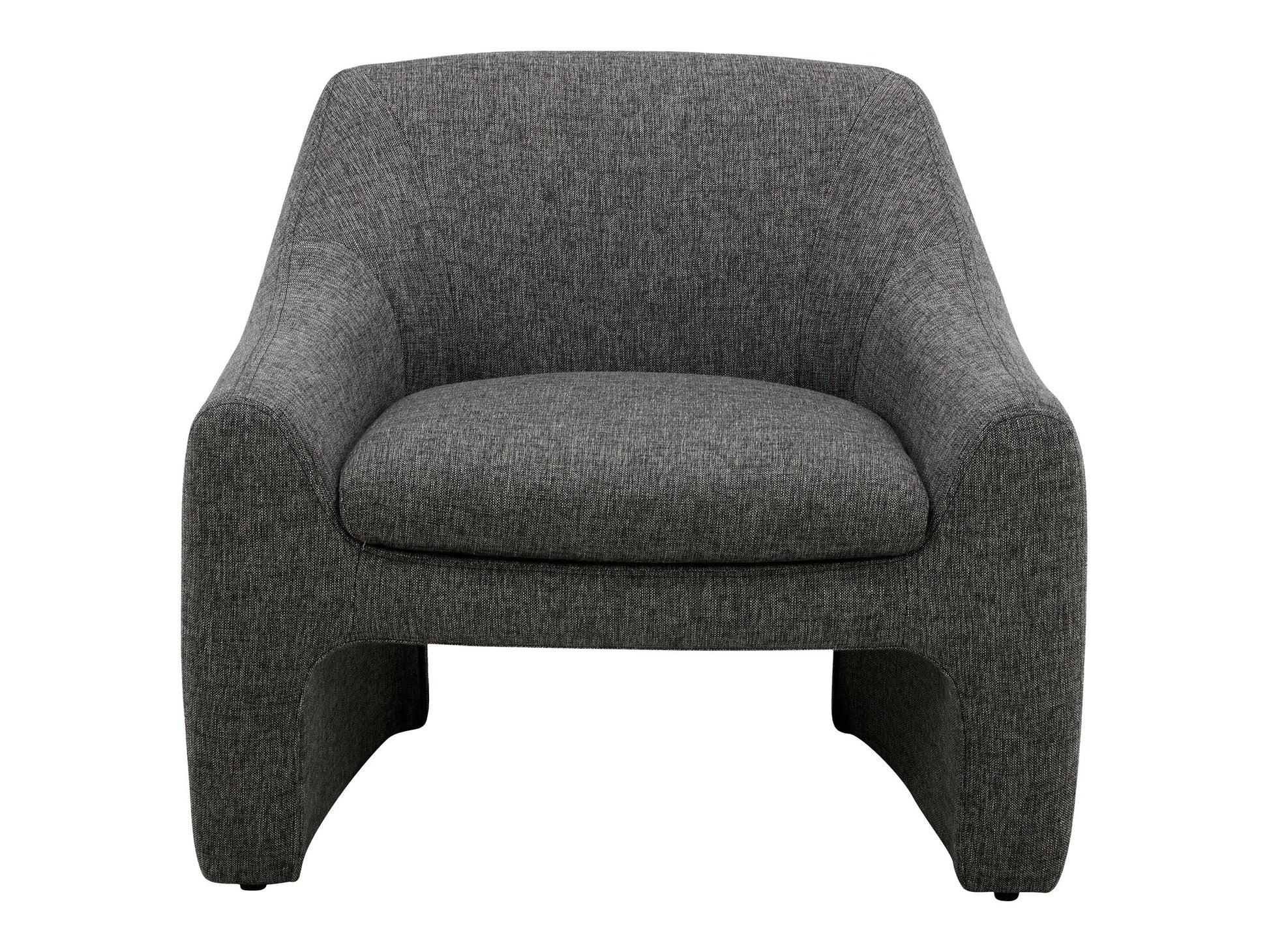 Kenzie Shadowed Grey Accent Chair - Ornate Home