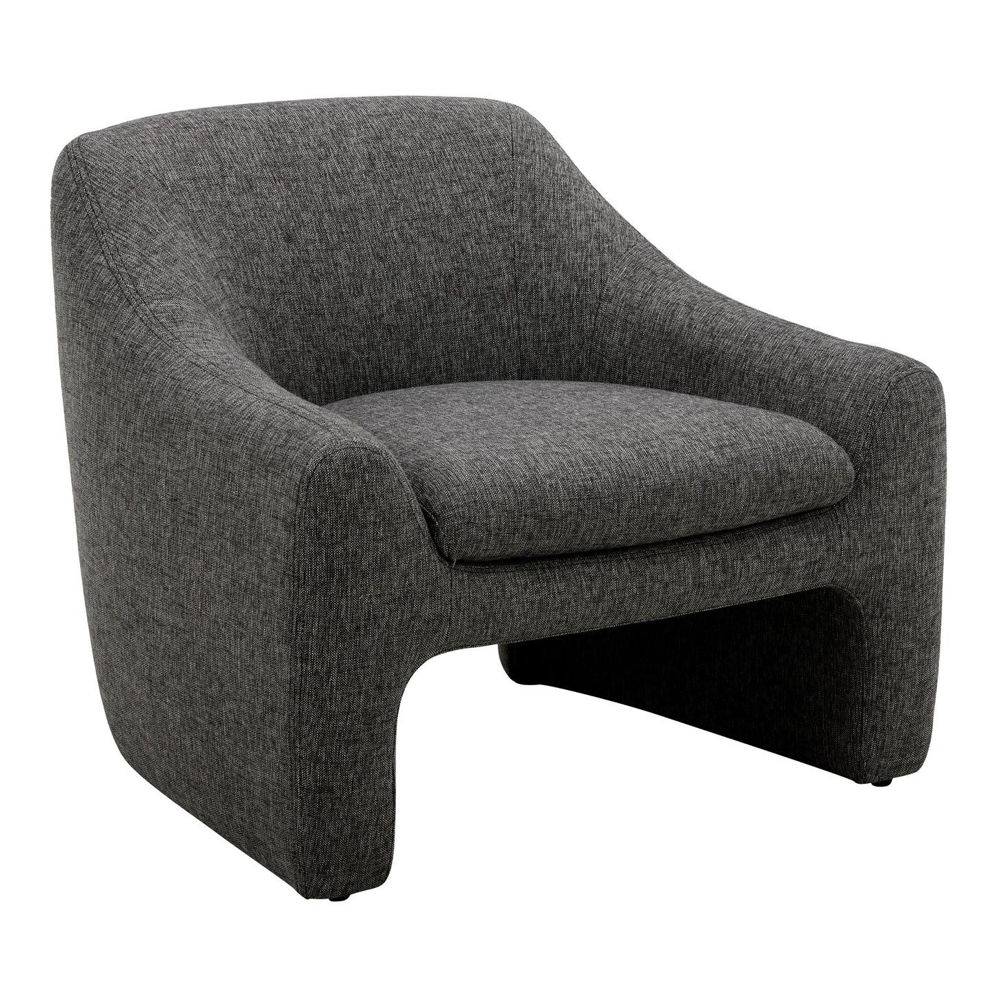 Kenzie Shadowed Grey Accent Chair - Ornate Home