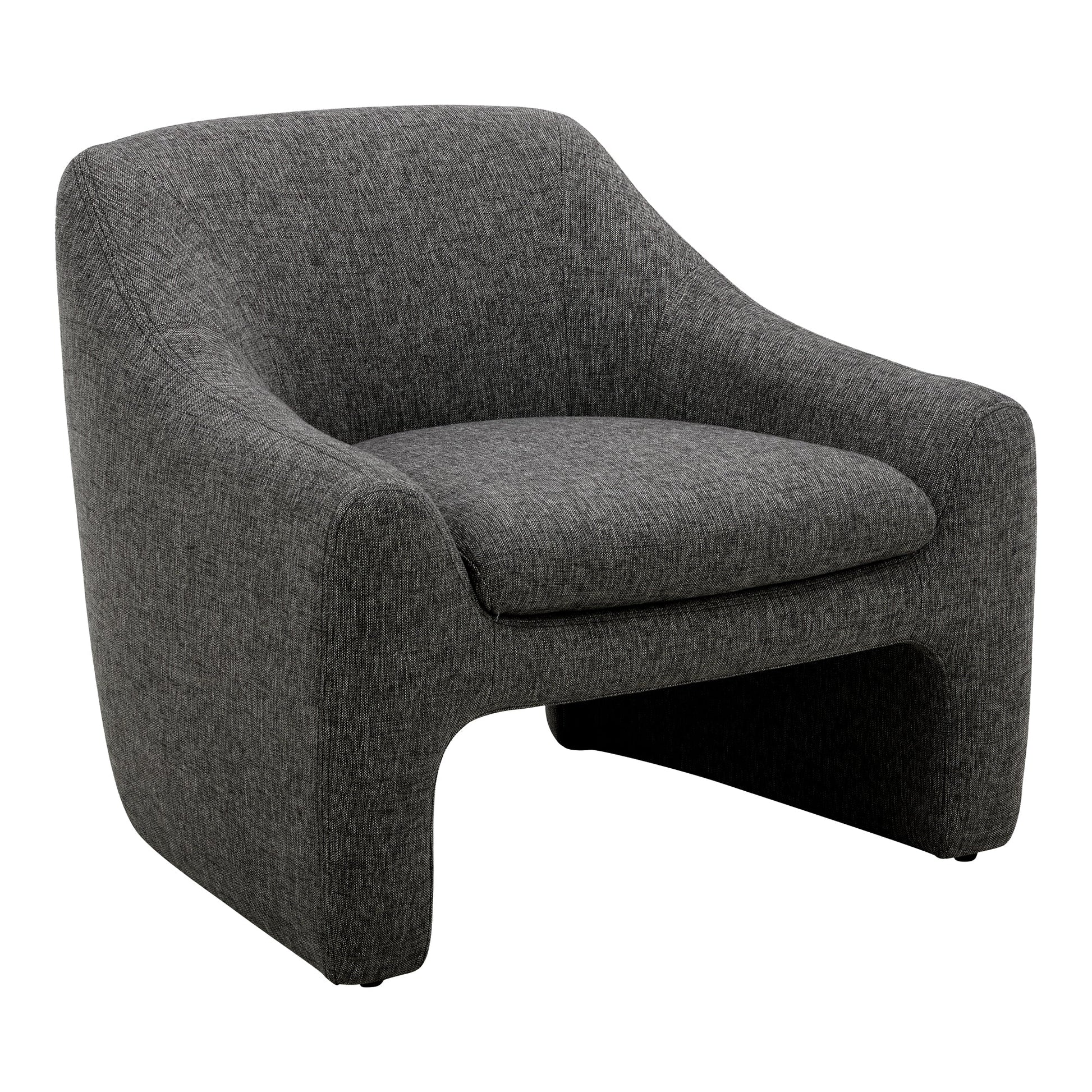 Kenzie Shadowed Grey Accent Chair - Ornate Home
