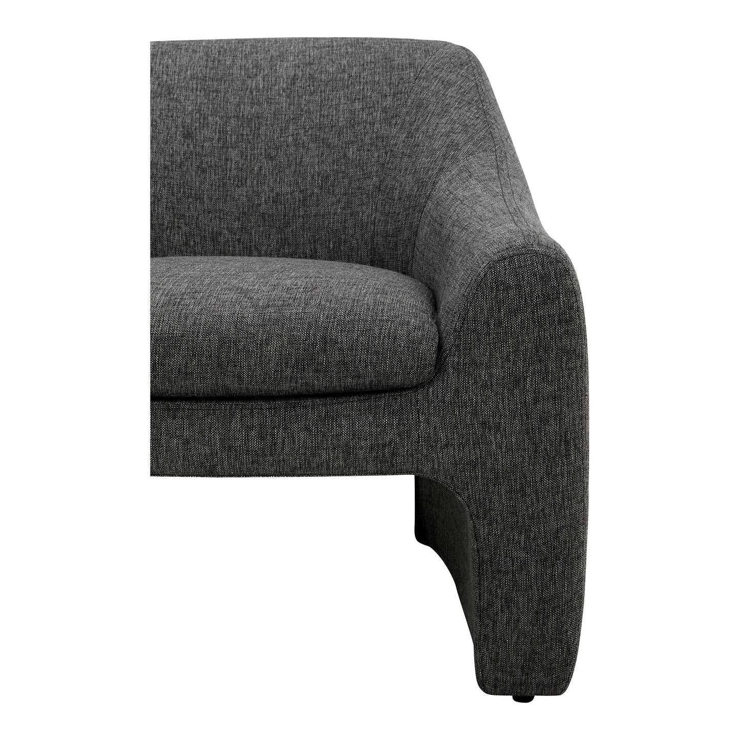 Kenzie Shadowed Grey Accent Chair - Ornate Home