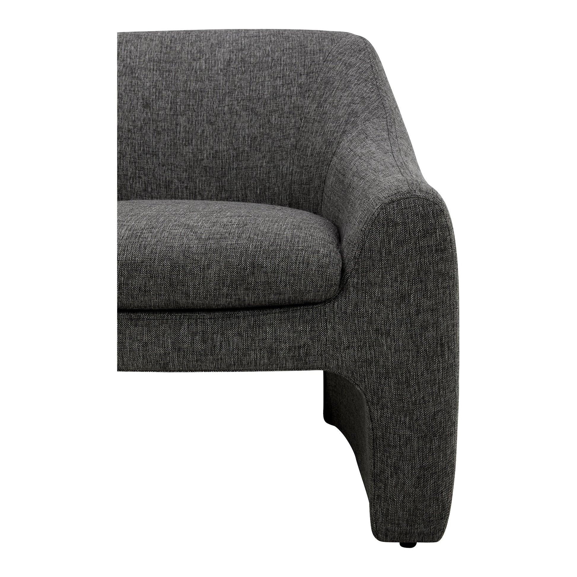 Kenzie Shadowed Grey Accent Chair - Ornate Home