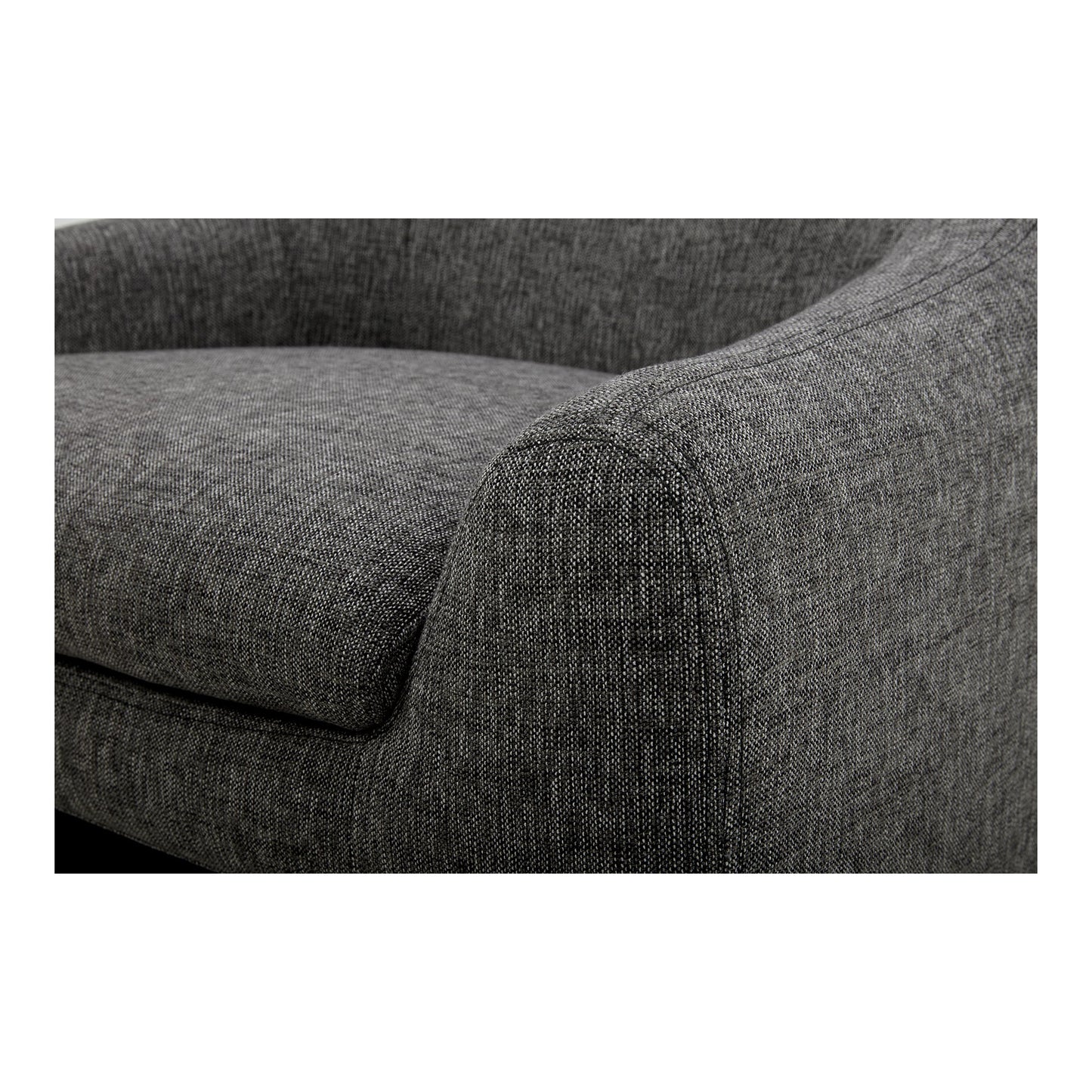 Kenzie Shadowed Grey Accent Chair - Ornate Home