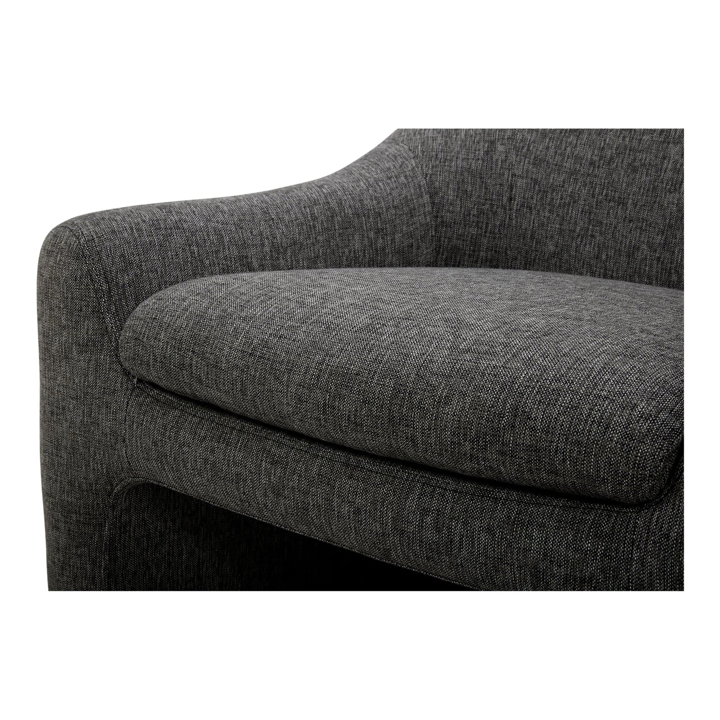Kenzie Shadowed Grey Accent Chair - Ornate Home