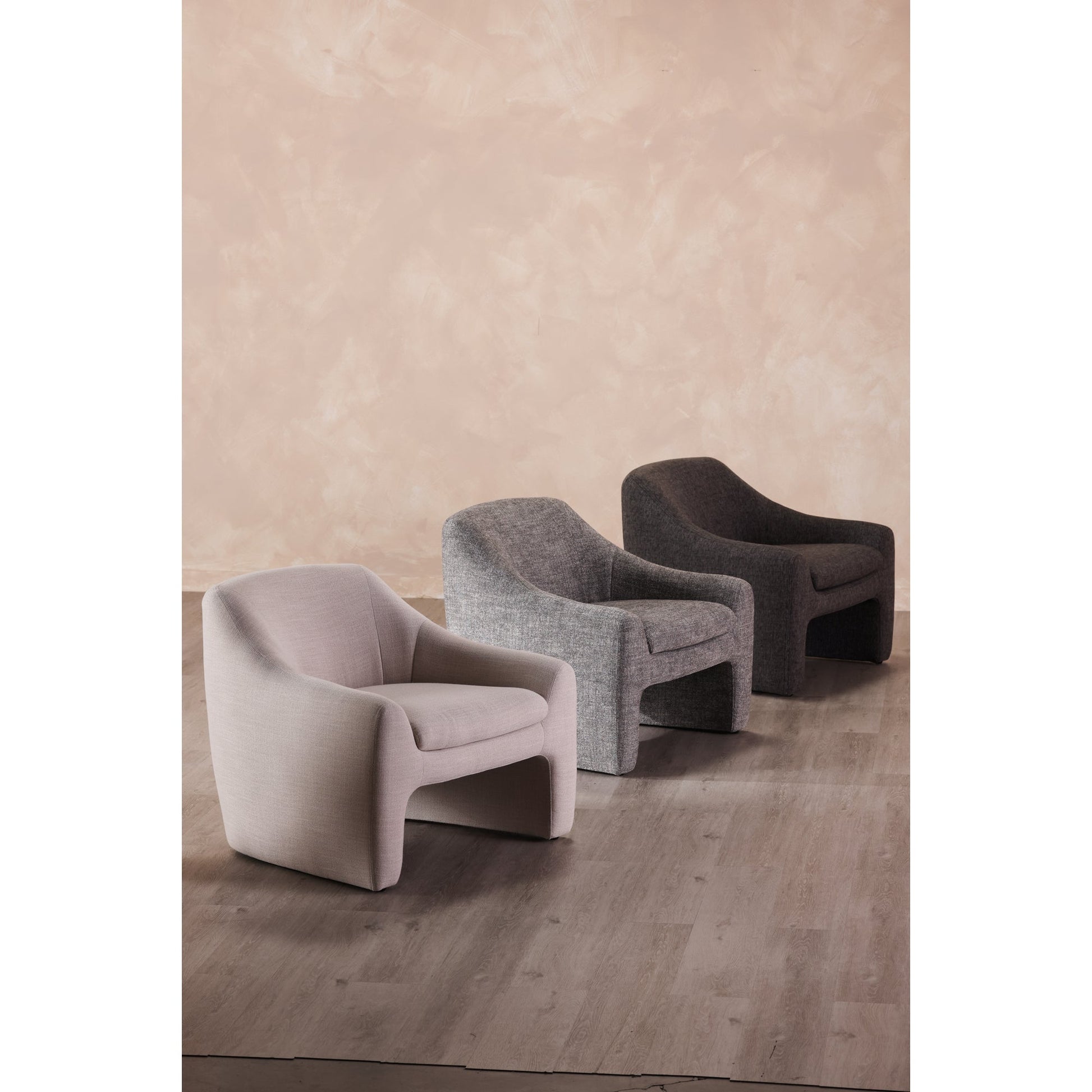 Kenzie Shadowed Grey Accent Chair - Ornate Home