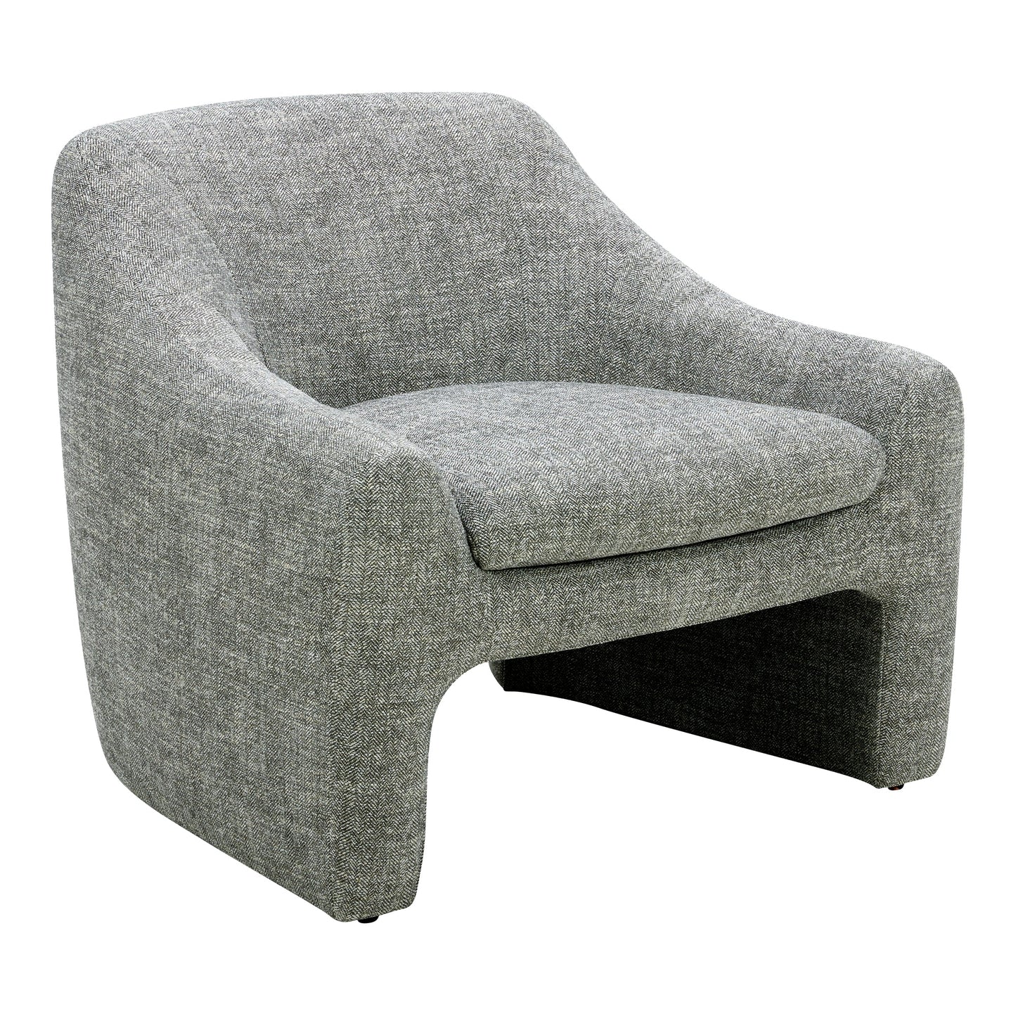 Kenzie Slated Moss Accent Chair - Ornate Home