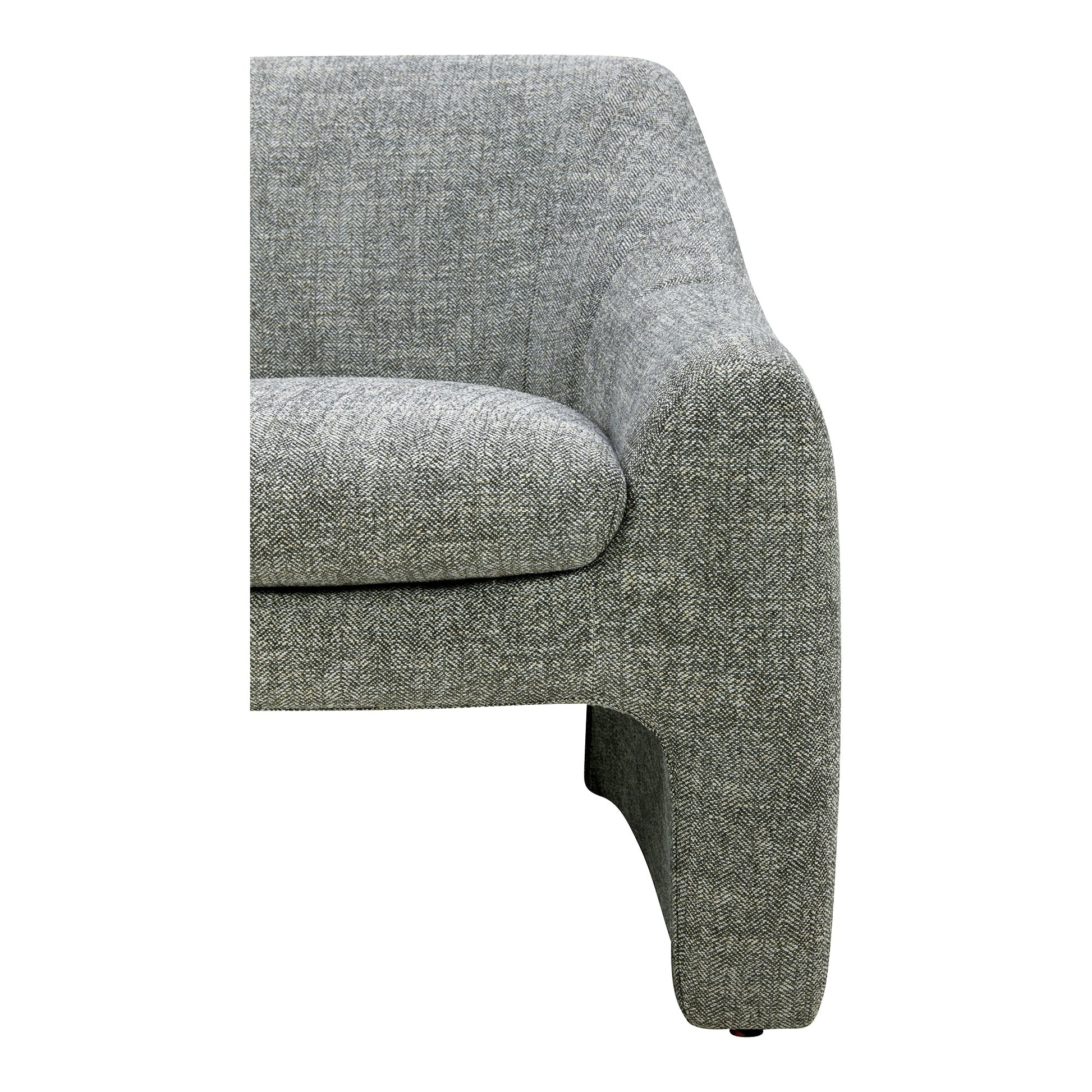 Kenzie Slated Moss Accent Chair - Ornate Home