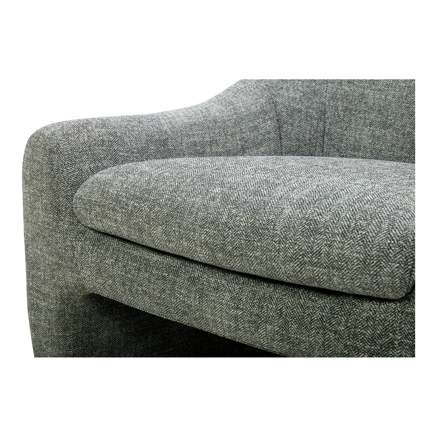 Kenzie Slated Moss Accent Chair - Ornate Home