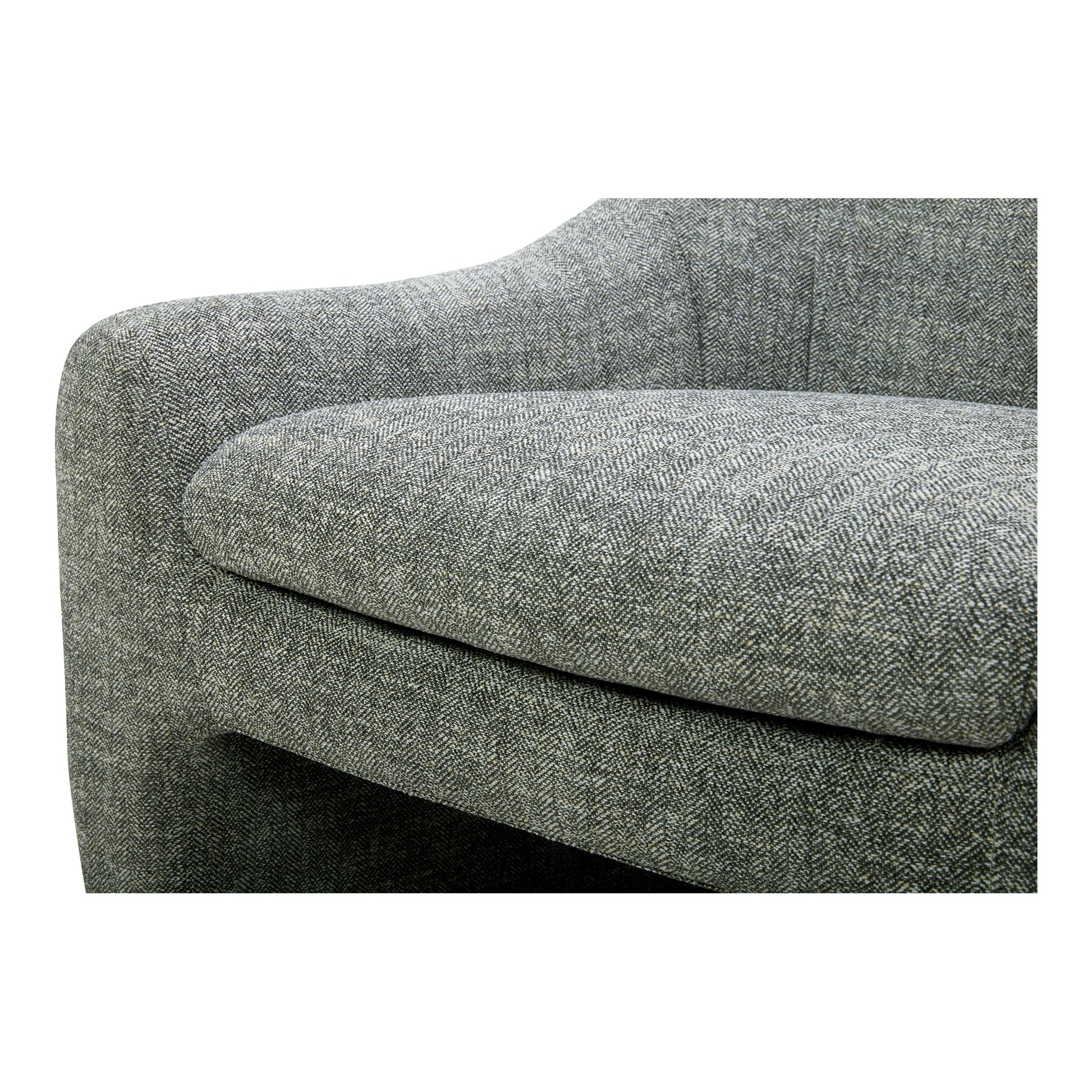 Kenzie Slated Moss Accent Chair - Ornate Home