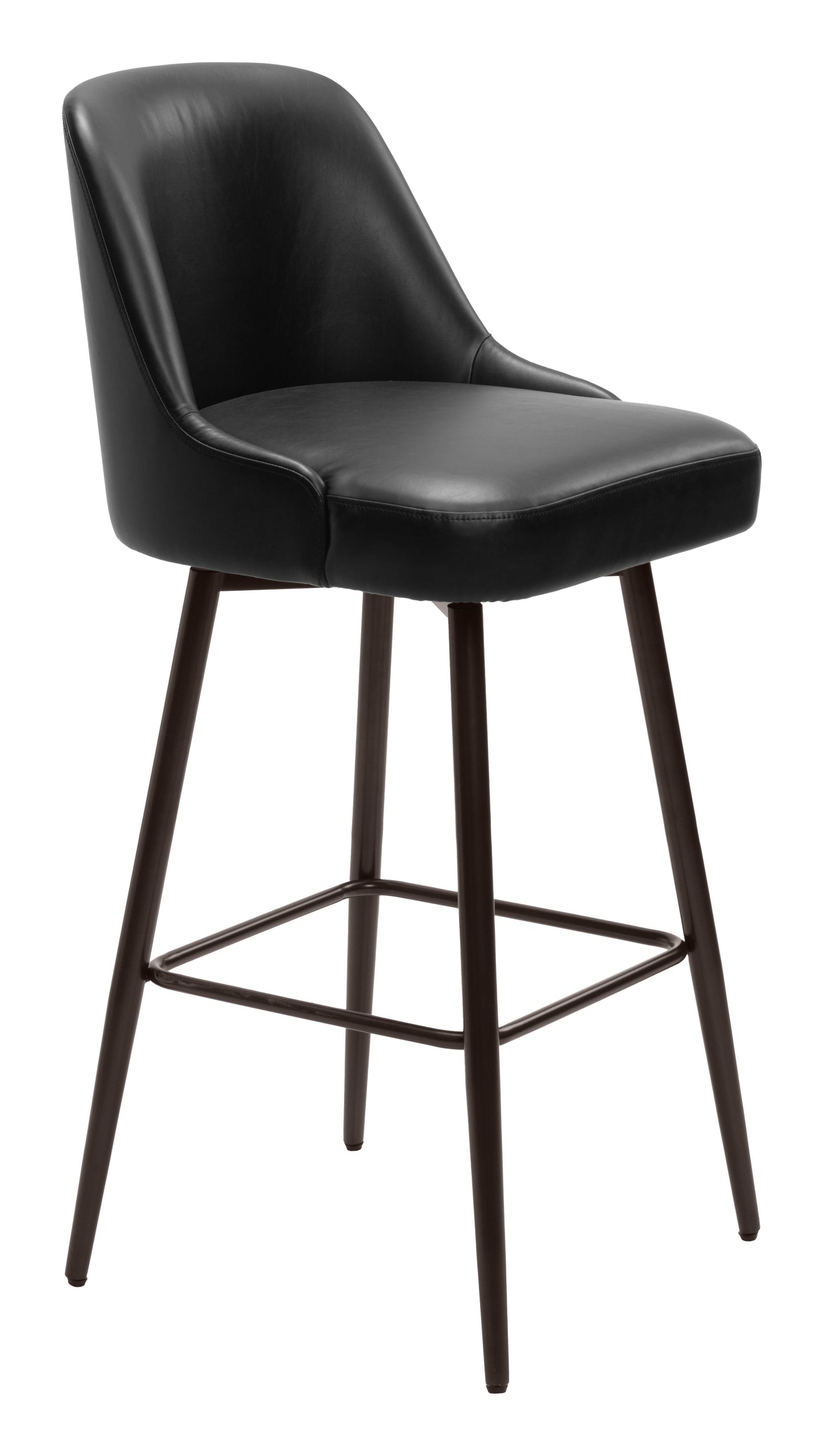 Keppel Black & Bronze Swivel Barstool - Ornate Home