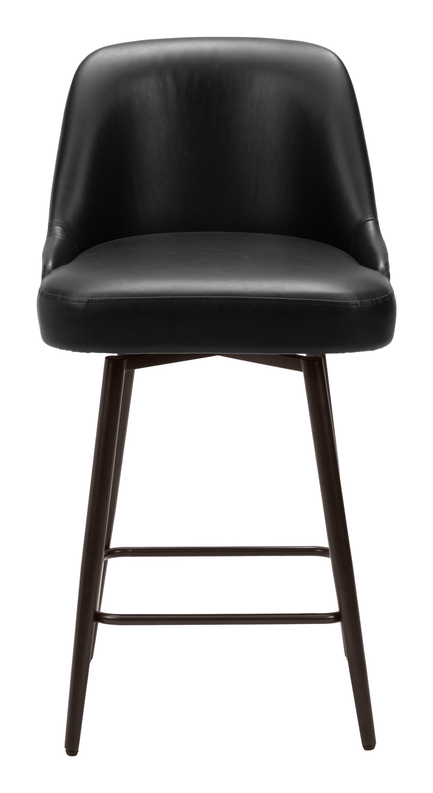Keppel Black & Bronze Swivel Counter Stool - Ornate Home