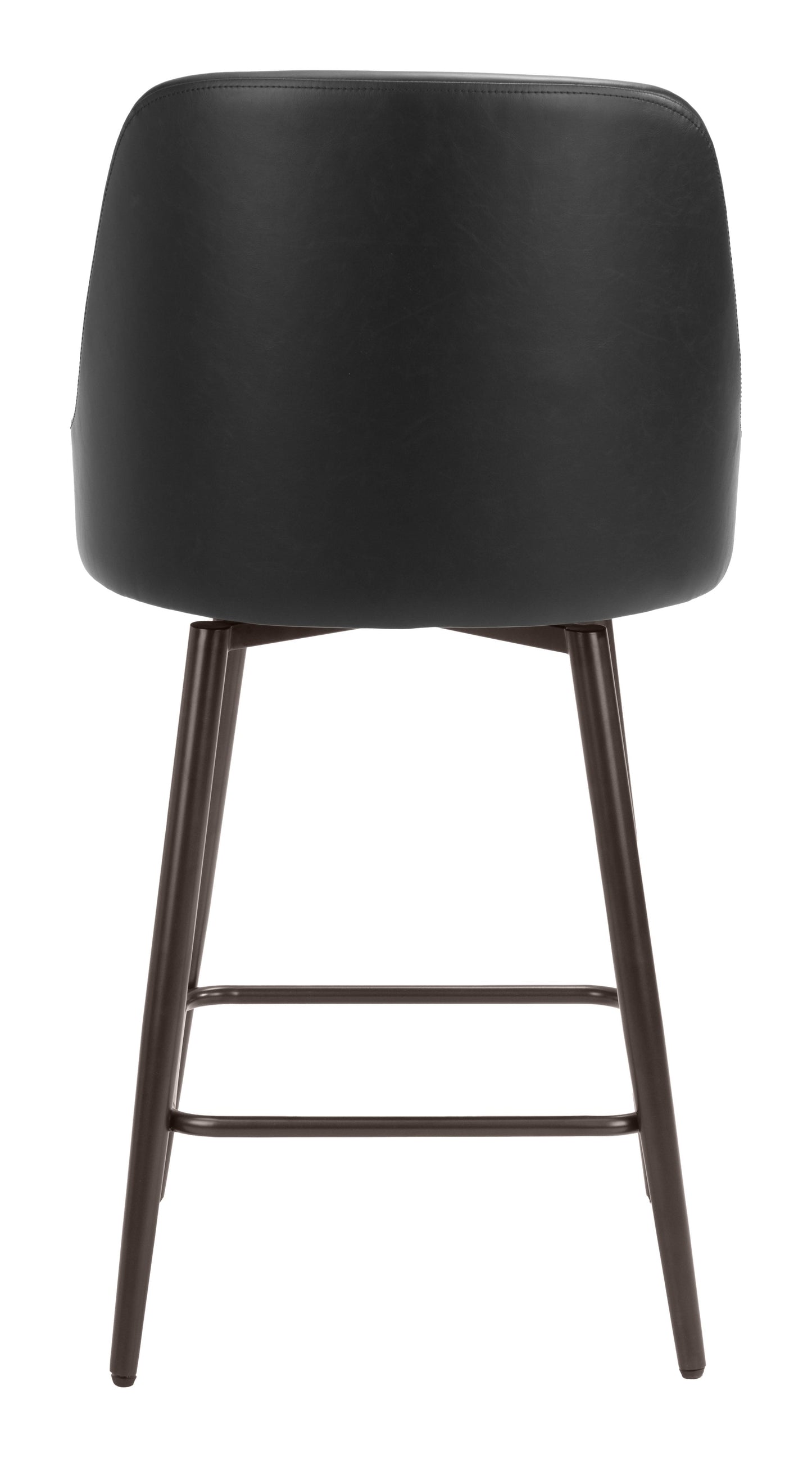 Keppel Black & Bronze Swivel Counter Stool - Ornate Home