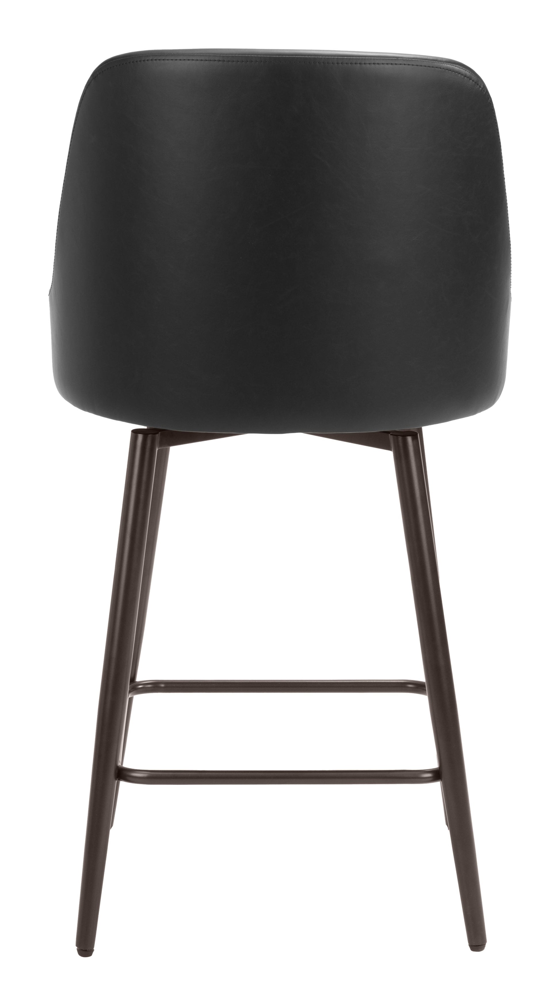Keppel Black & Bronze Swivel Counter Stool - Ornate Home