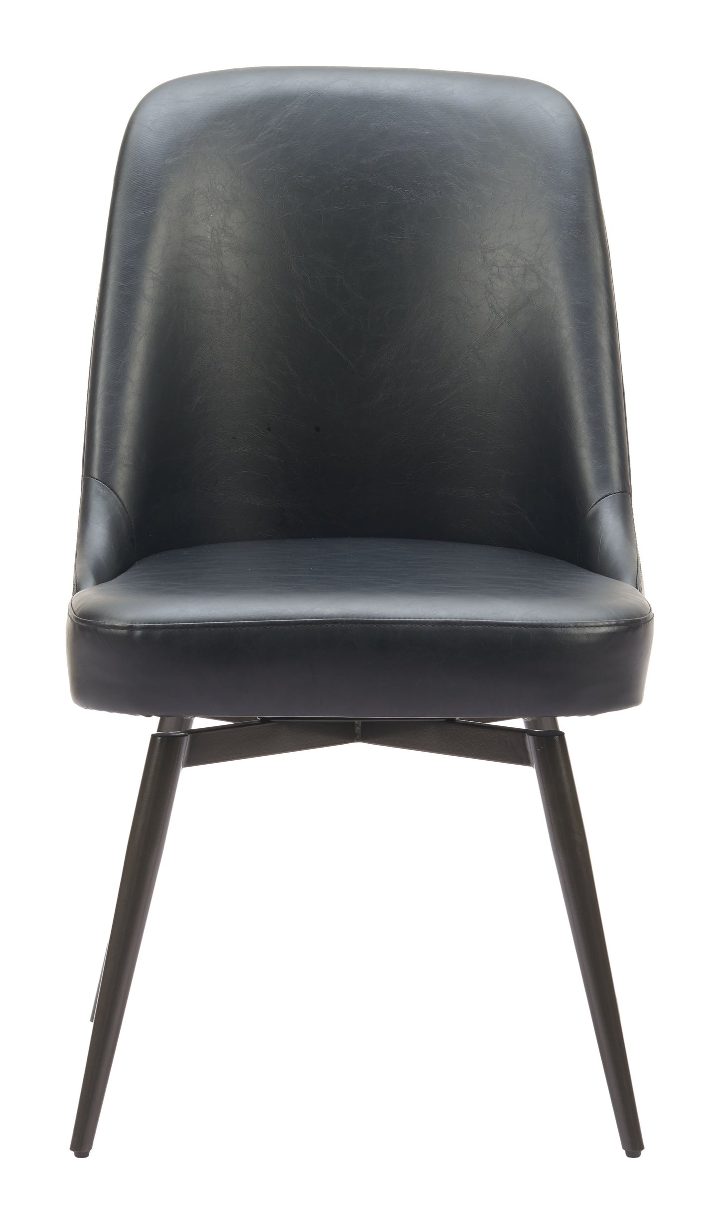 Keppel Black Swivel Dining Chair (Set of 2) - Ornate Home