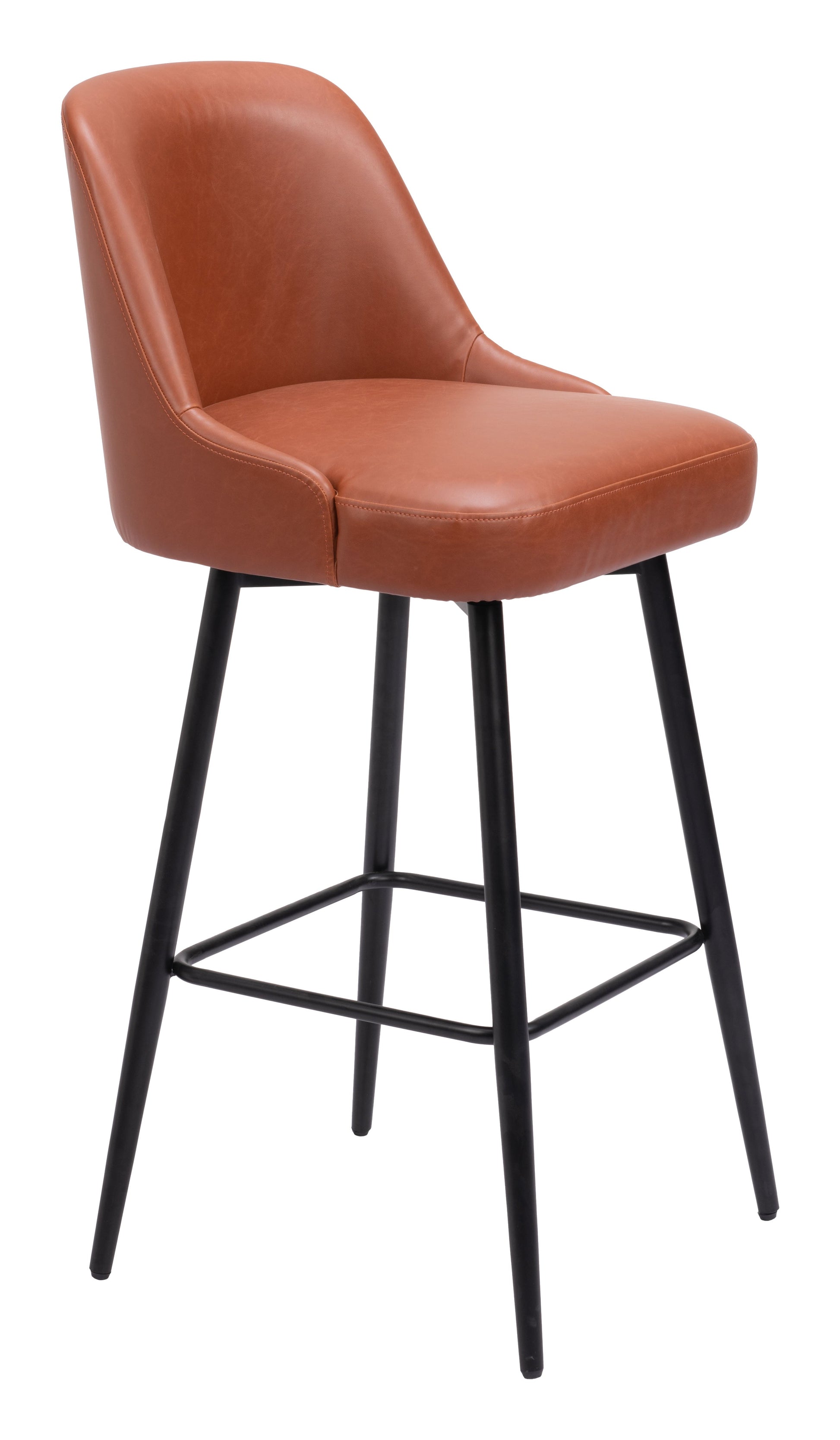 Keppel Brown Swivel Barstool - Ornate Home