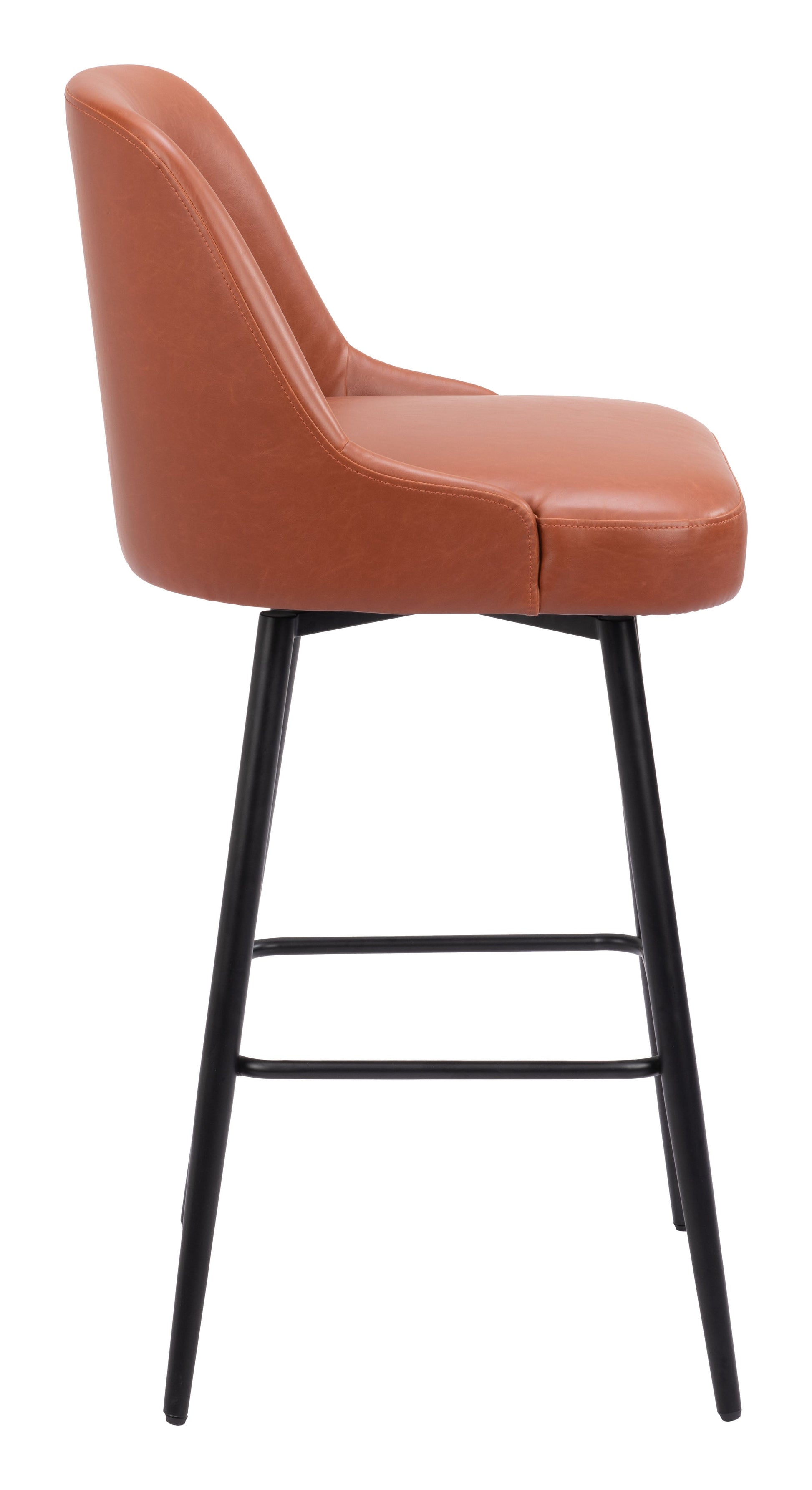 Keppel Brown Swivel Barstool - Ornate Home