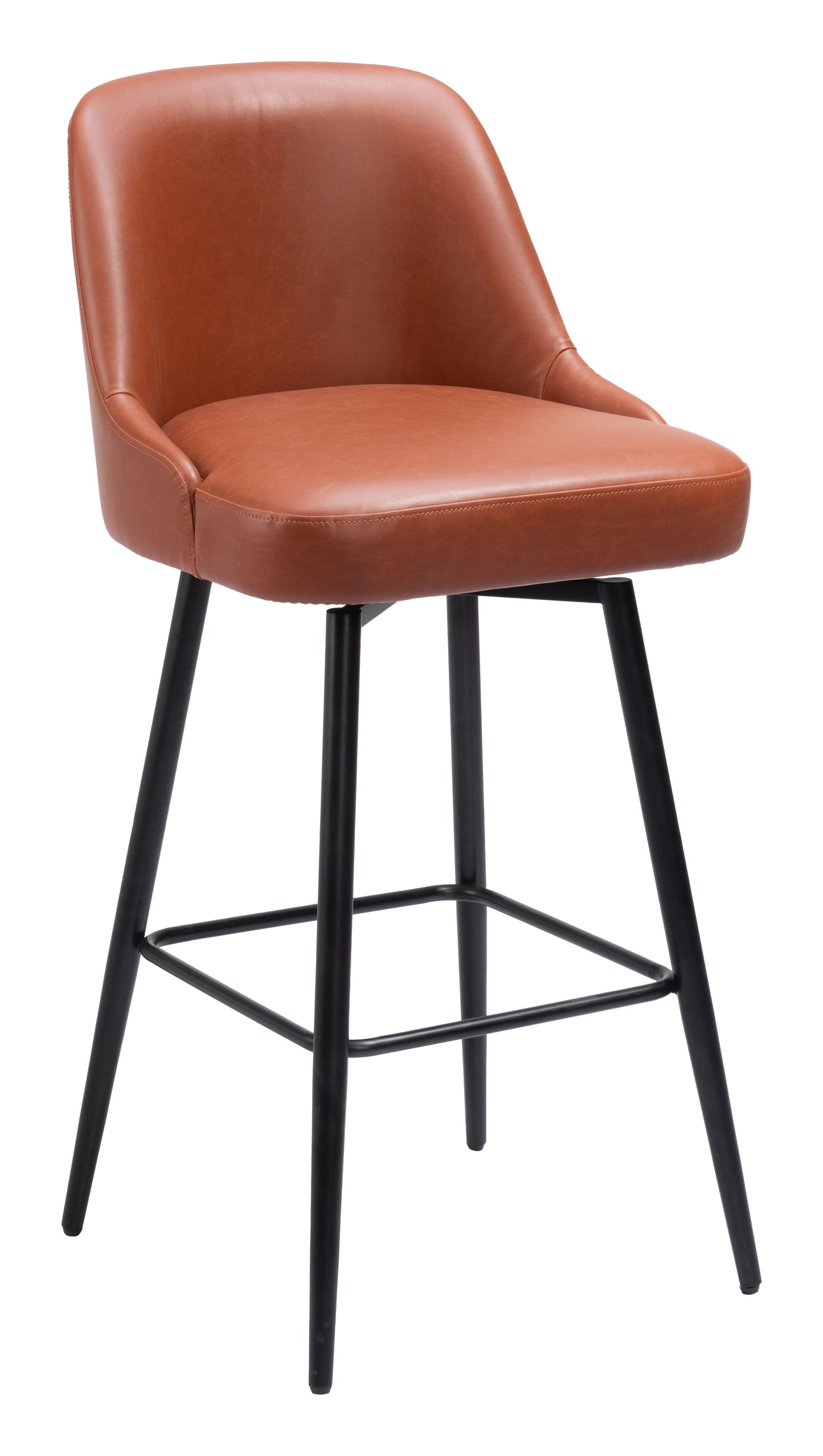 Keppel Brown Swivel Barstool - Ornate Home