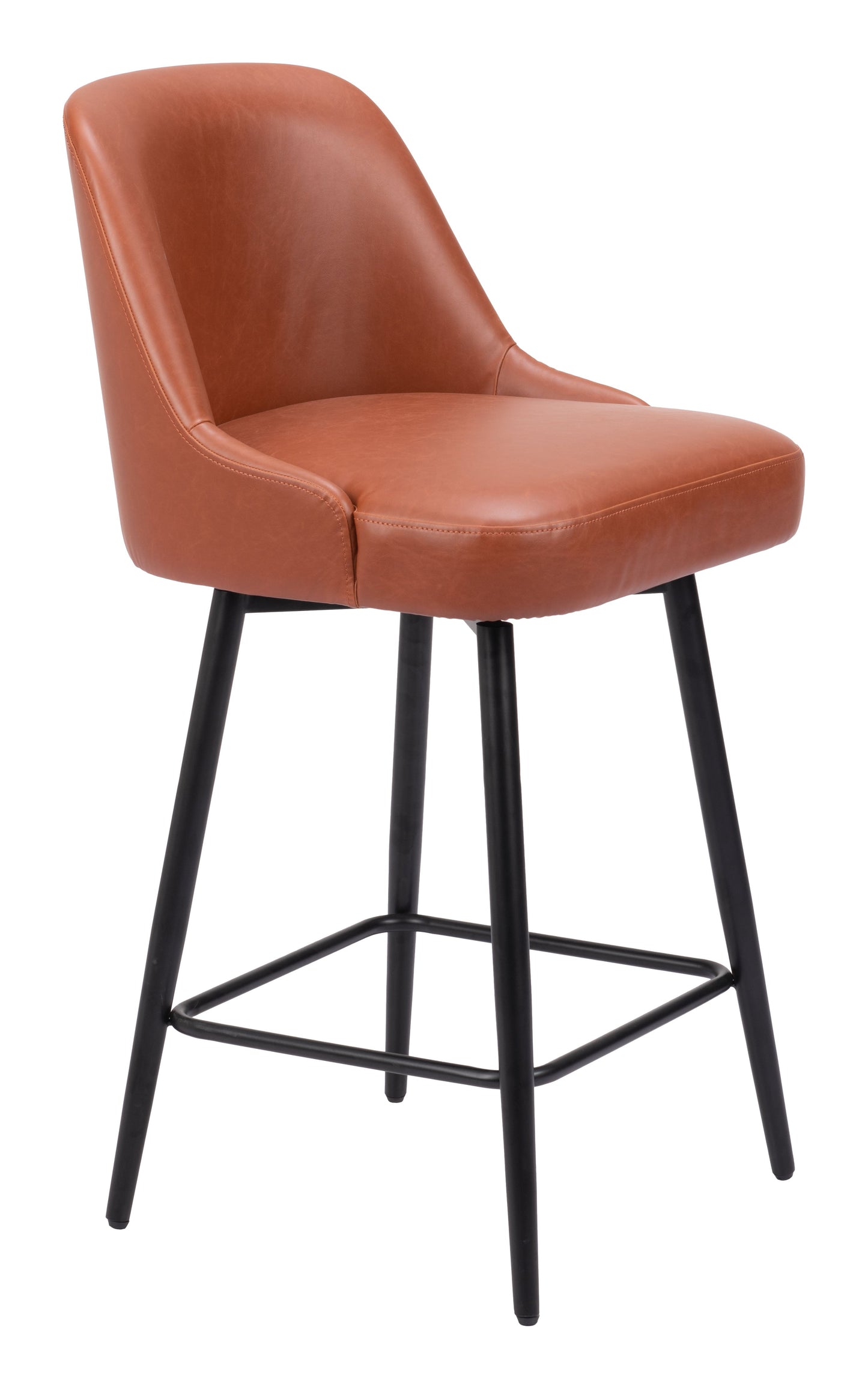 Keppel Brown Swivel Counter Stool - Ornate Home