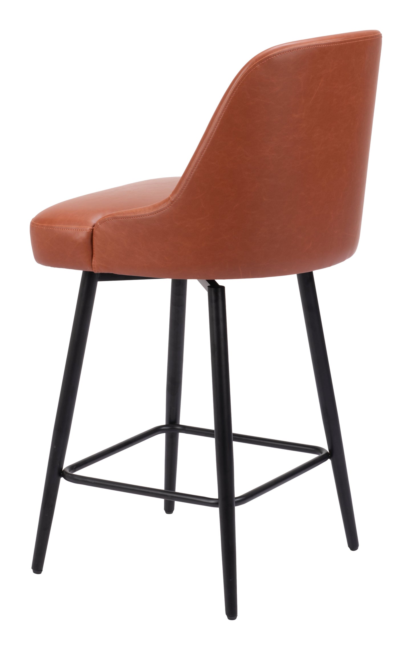 Keppel Brown Swivel Counter Stool - Ornate Home