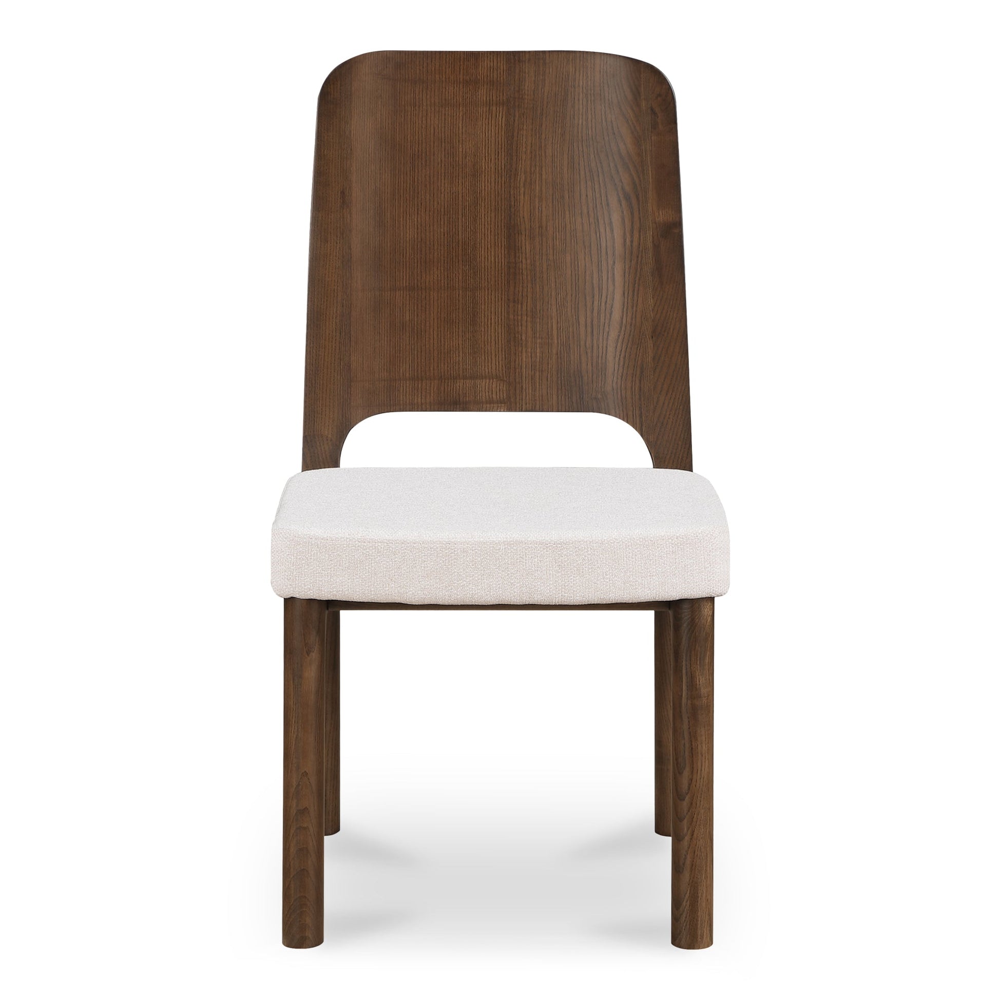Kerr Ash Beige Dining Chair Walnut Stained (Set of 2) - Ornate Home