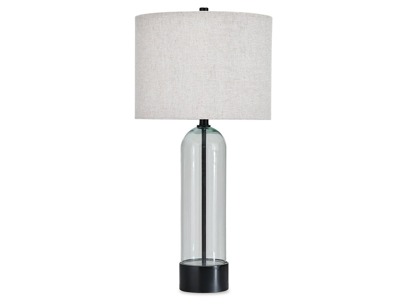 Kerrbrook Clear/Black Glass Table Lamp (1/CN)- Viva Furn