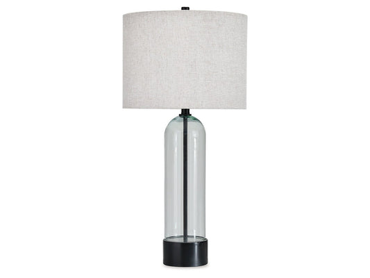 Kerrbrook Clear/Black Glass Table Lamp (1/CN)- Viva Furn