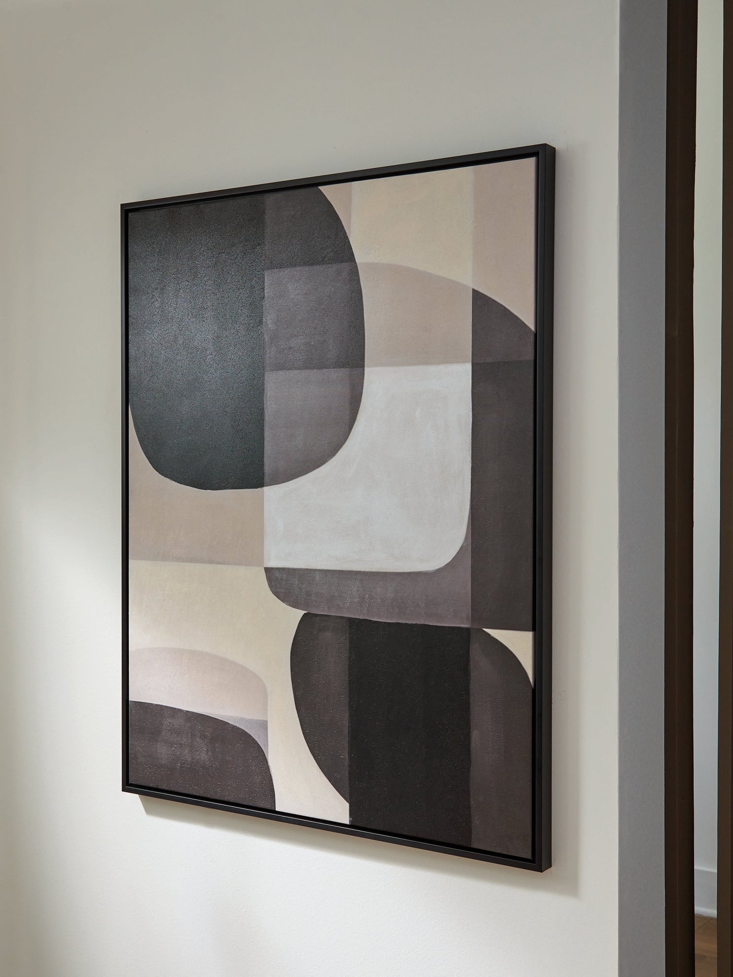 Kesleigh Black/White Wall Art- Viva Furn